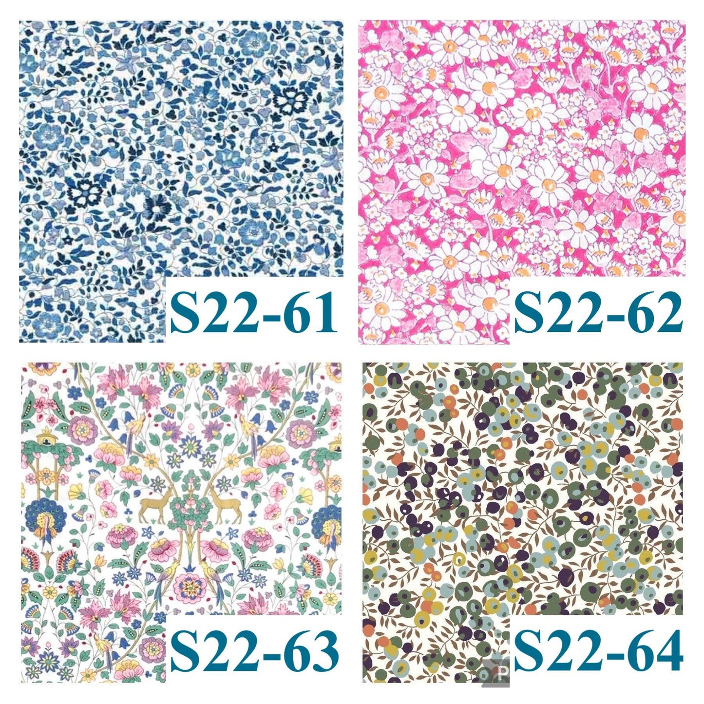 Liberty London Baby Bib Set: Floral Cotton, Organic Cotton
