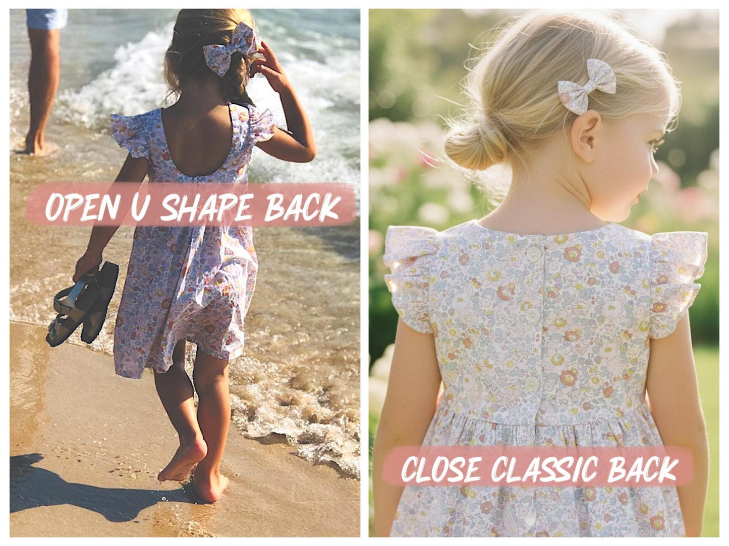 Liberty London Pastel Ruffle Sleeveless Sun Dress, Handmade Floral Print Cotton Tana Lawn Clothing