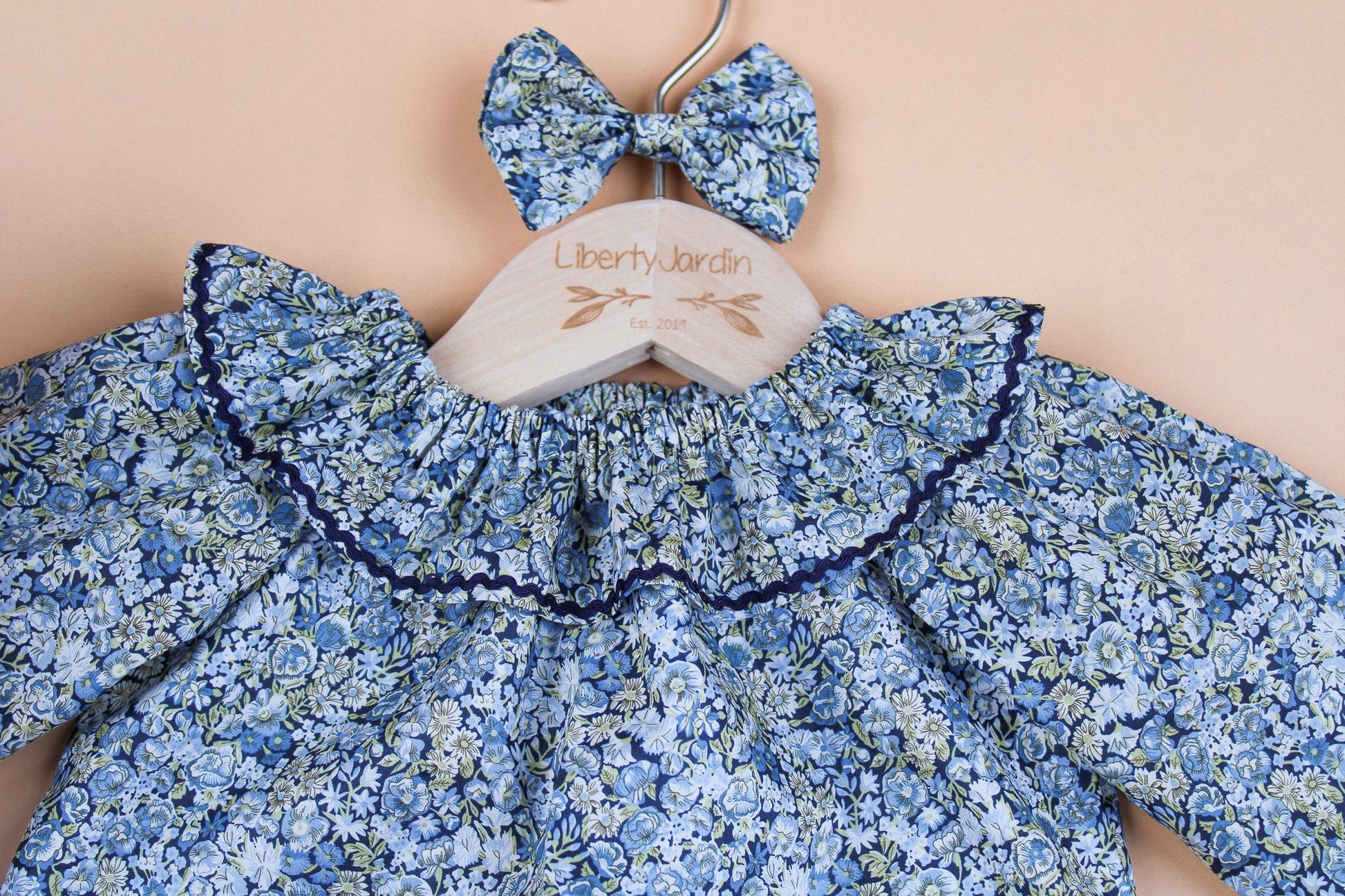 Liberty London Baby Romper: Floral Print Cotton Bubble Playsuit