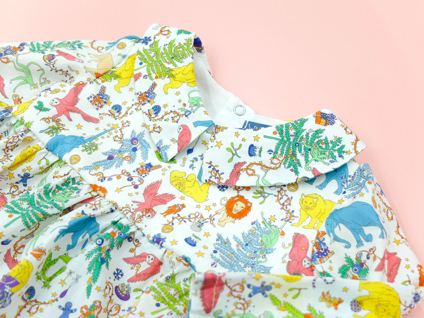 CHRISTMAS Liberty of London Baby Bubble Romper with Long Sleeves