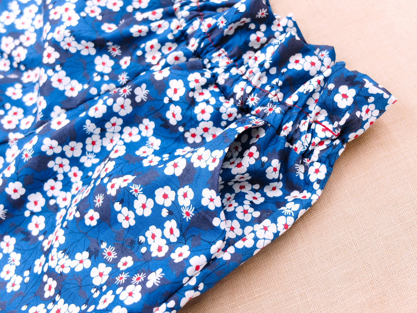 Liberty London Pants: Ditsy Floral Print, Cotton Trousers