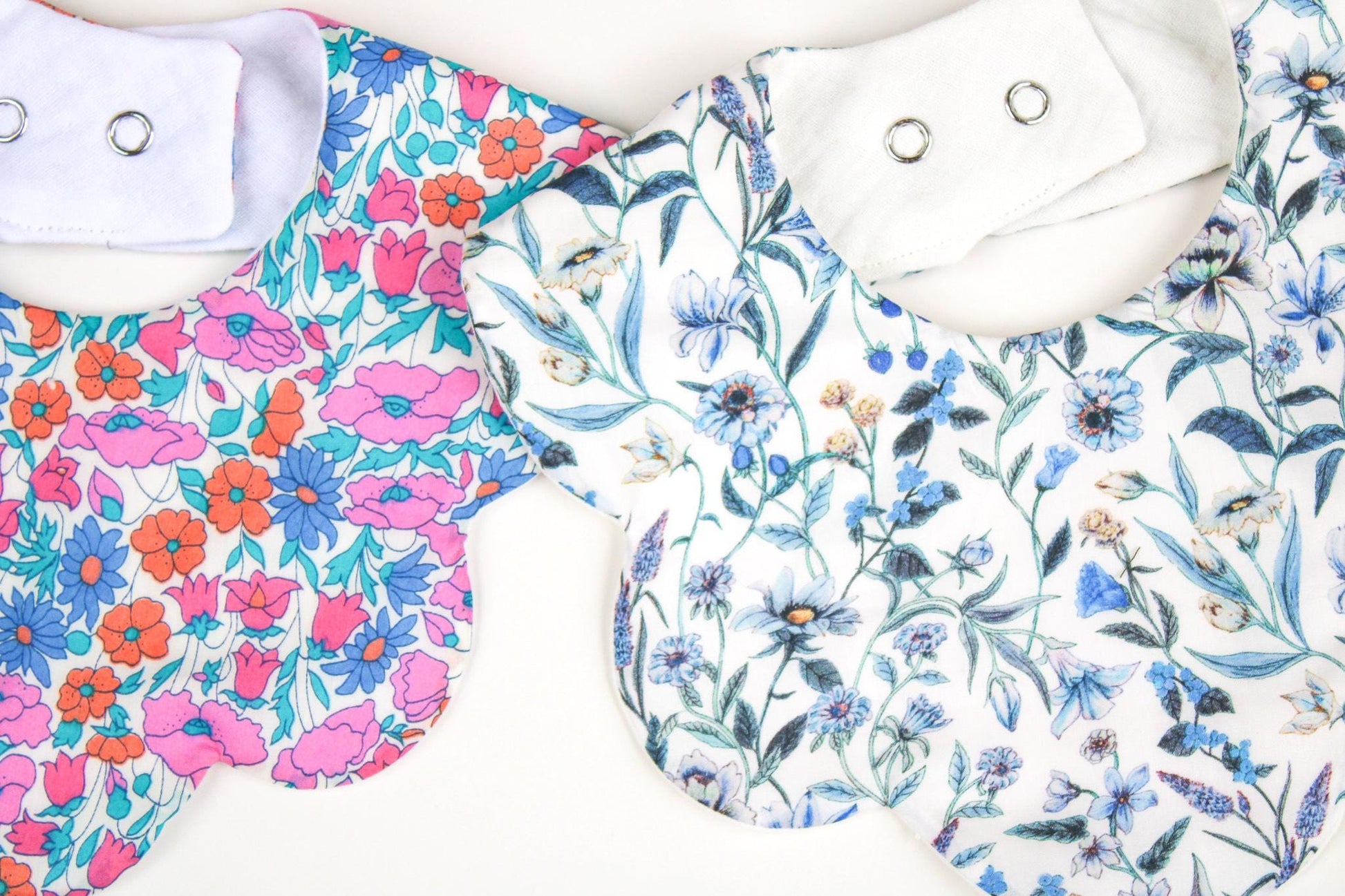 Liberty London Baby Bib Set: Floral Cotton, Organic Cotton