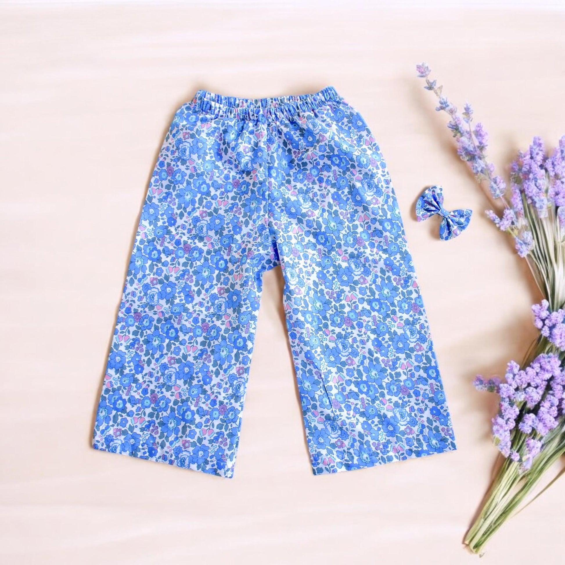 Liberty London Pants: Ditsy Floral Print, Cotton Trousers