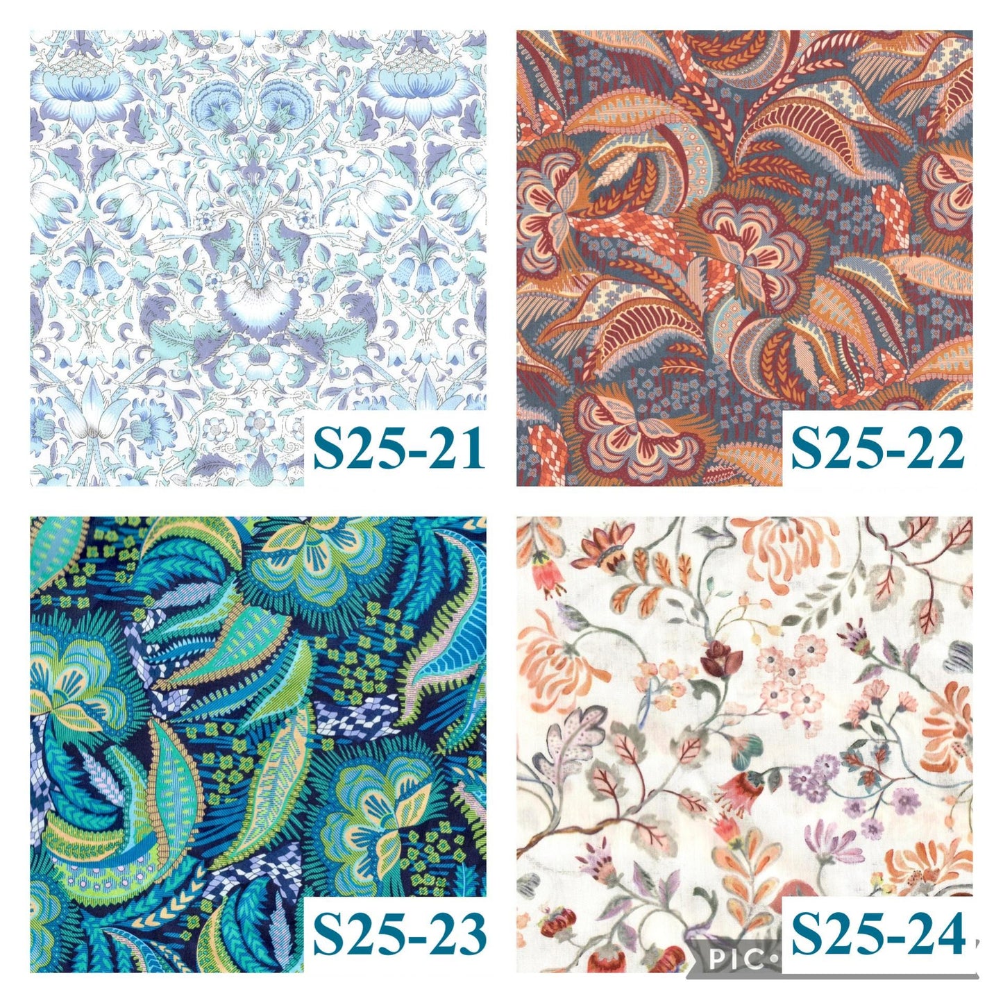 Oversize Liberty Shirt Dress Kimono 3/4 Sleeve: Button Through, Botanical Floral Print
