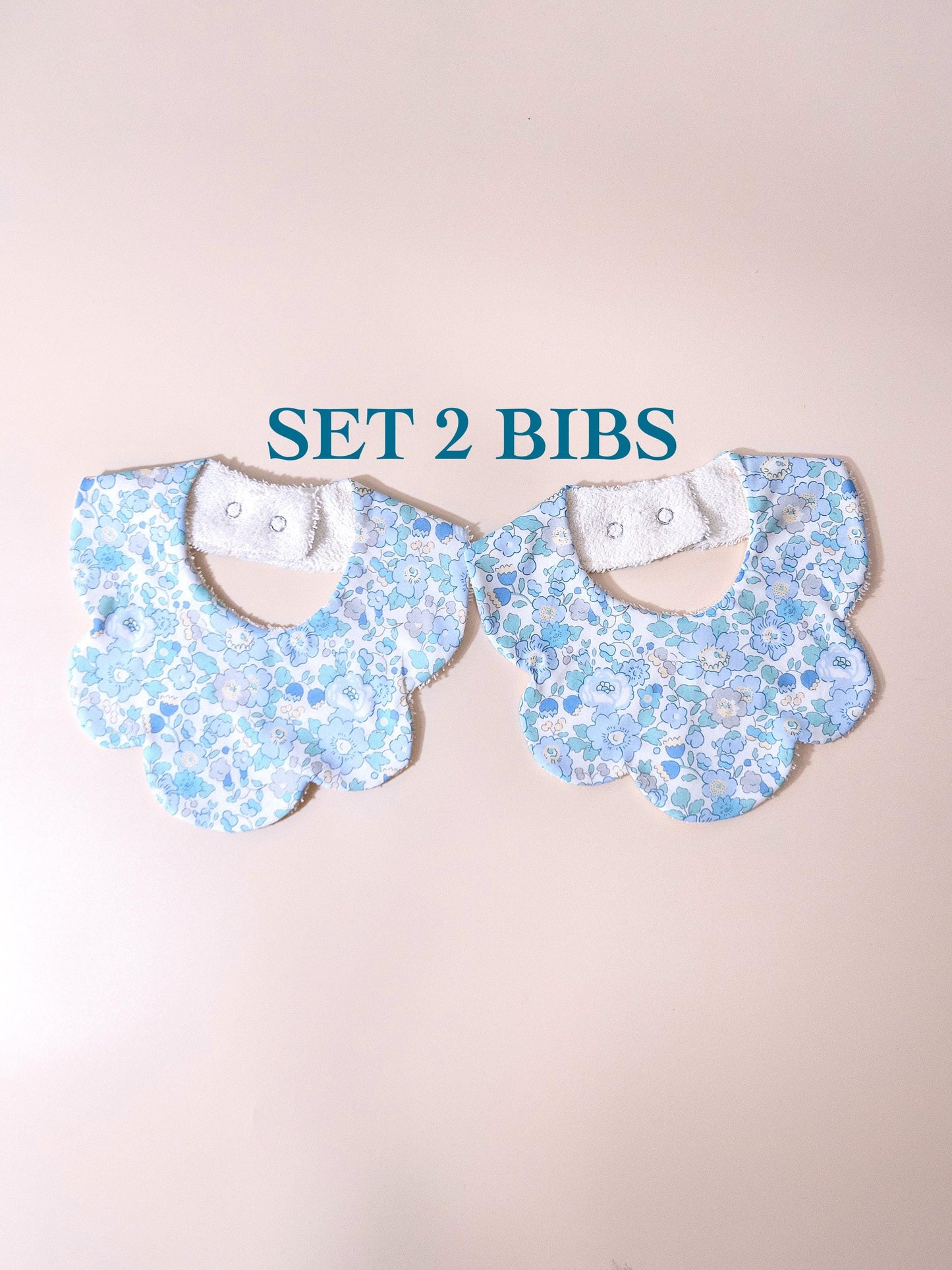 Liberty London Baby Bib Set: Floral Cotton, Organic Cotton
