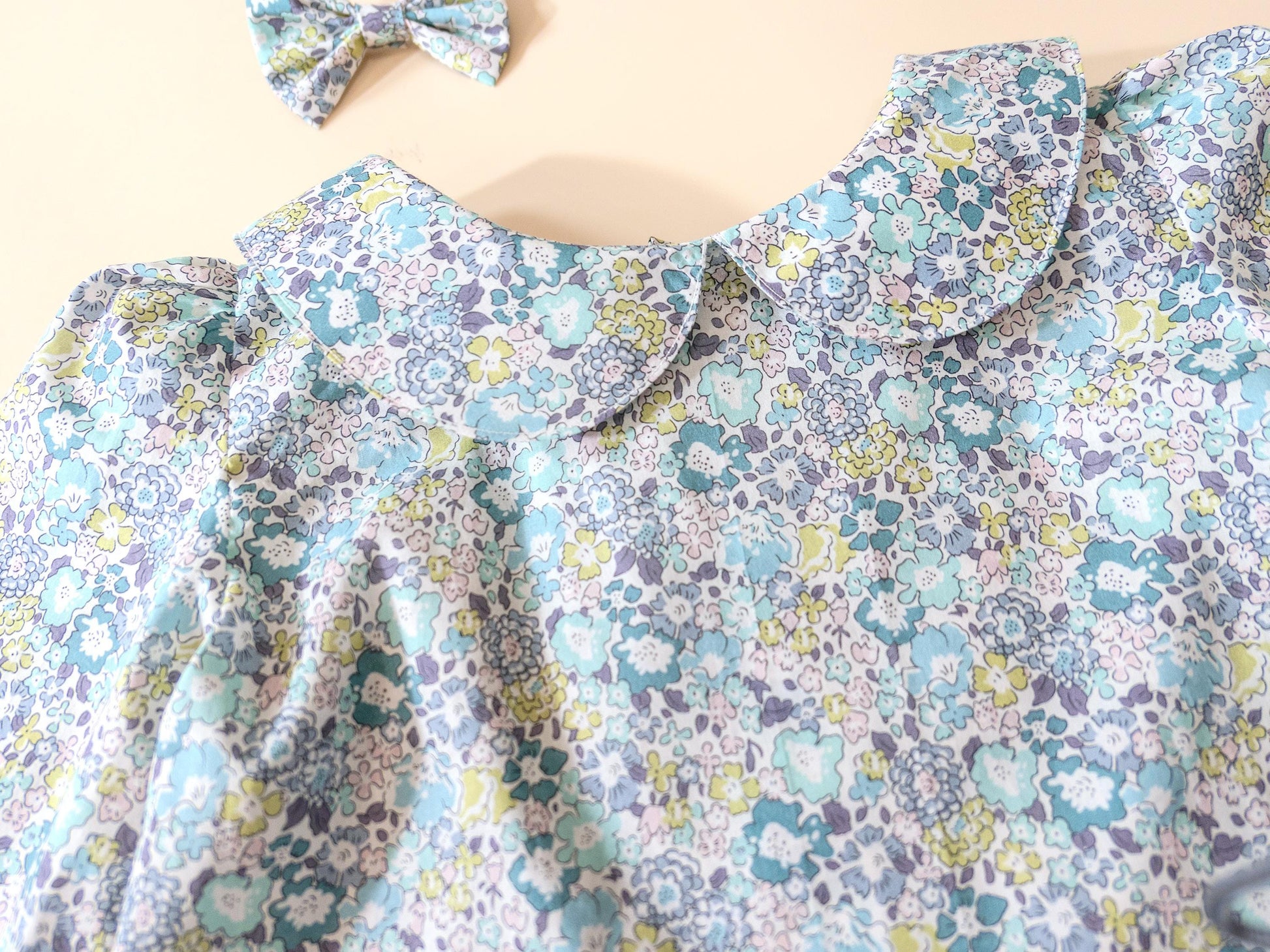 Long Sleeve Peter Pan Collar Liberty Girl Blouse