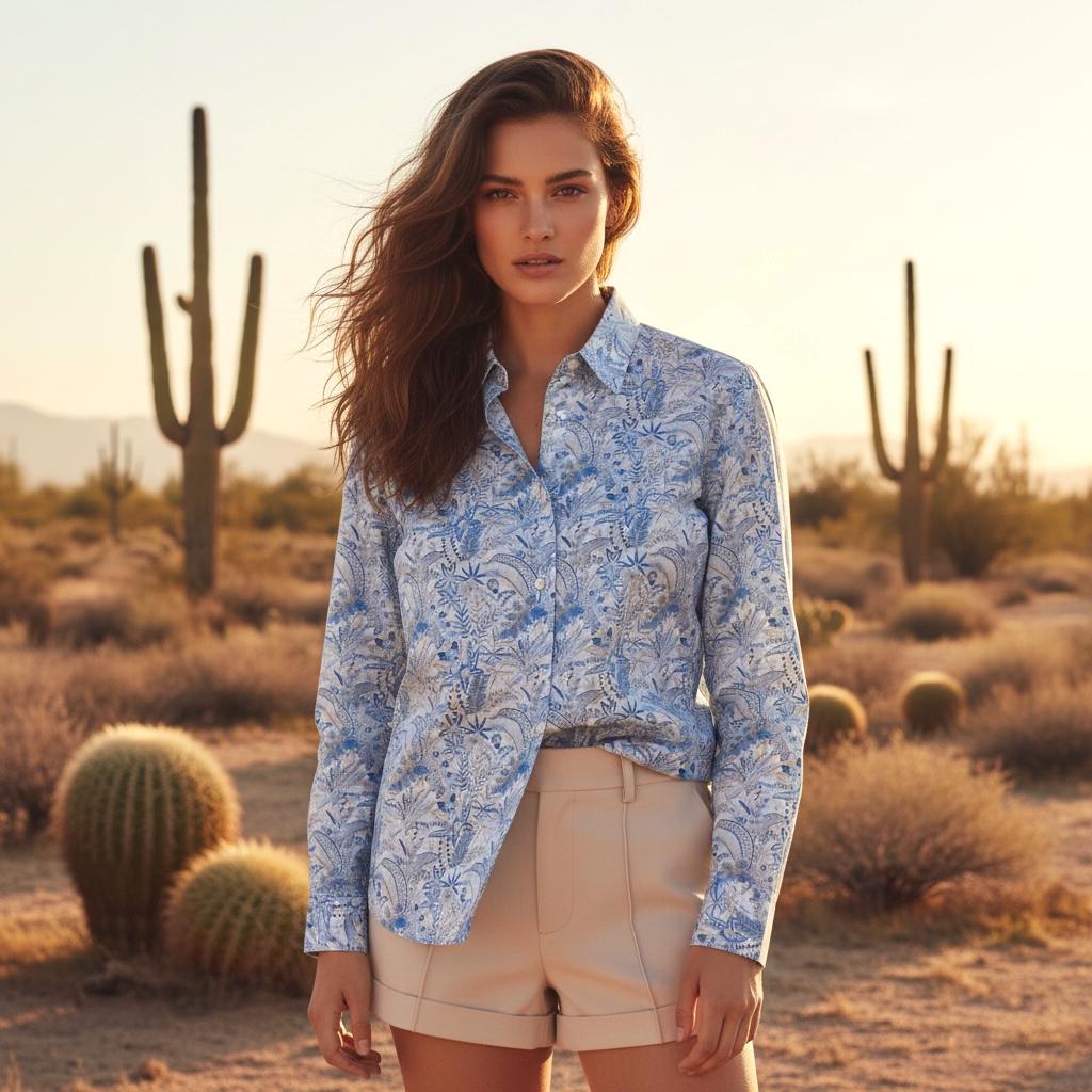 Liberty London Betsy Floral Print Woman Shirt, Long Sleeve Button Through Blouse, Handmade Customised