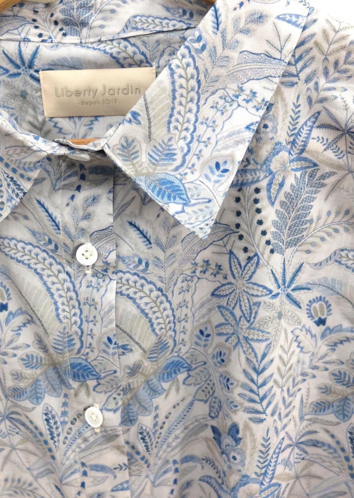 Liberty London Betsy Floral Print Woman Shirt, Long Sleeve Button Through Blouse, Handmade Customised