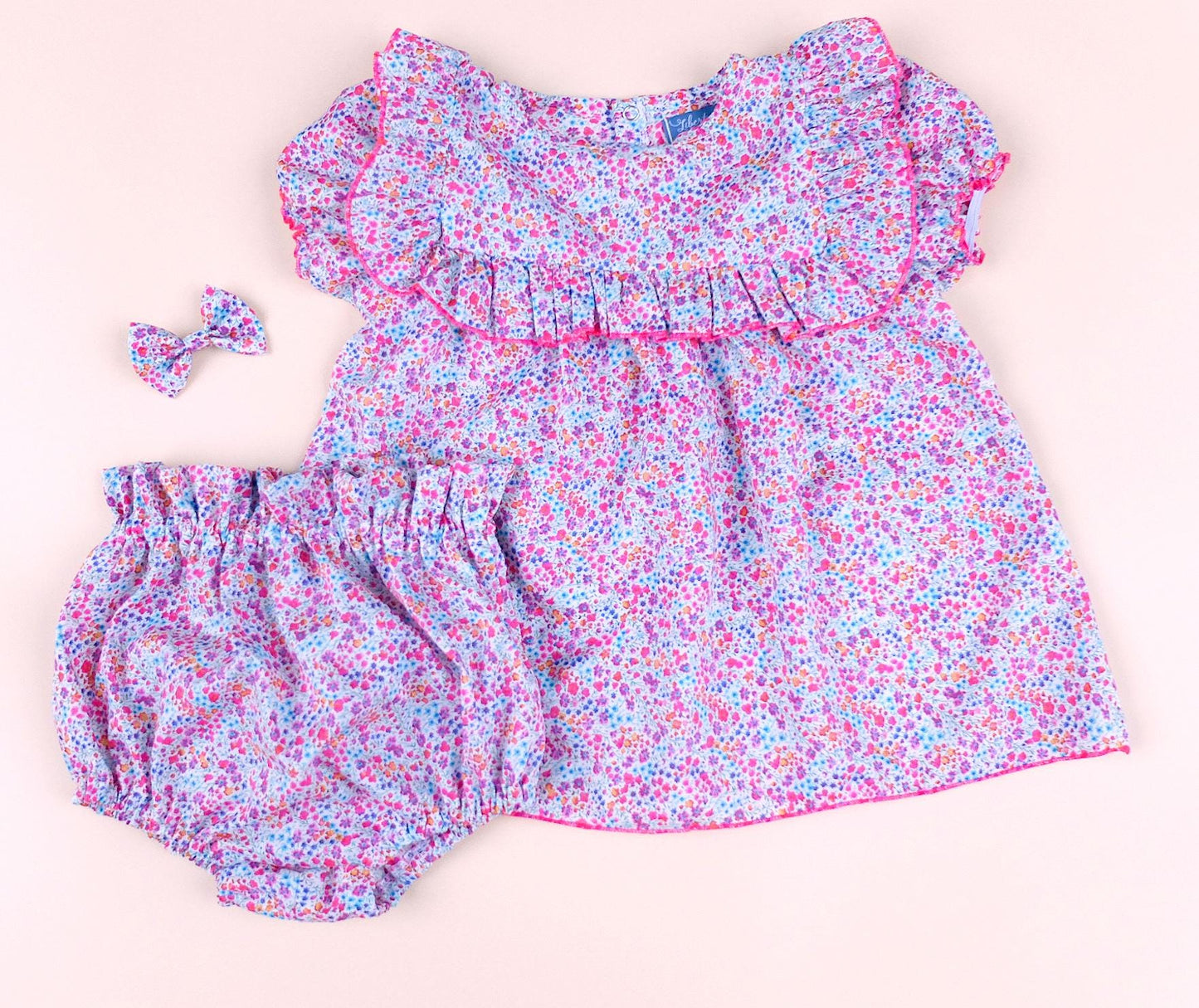 Liberty London Children Outfits, Handmade Cotton Clothes, Lightweight Fabric Blouse Bloomer, Sustainable Slow-Fashion Clothing