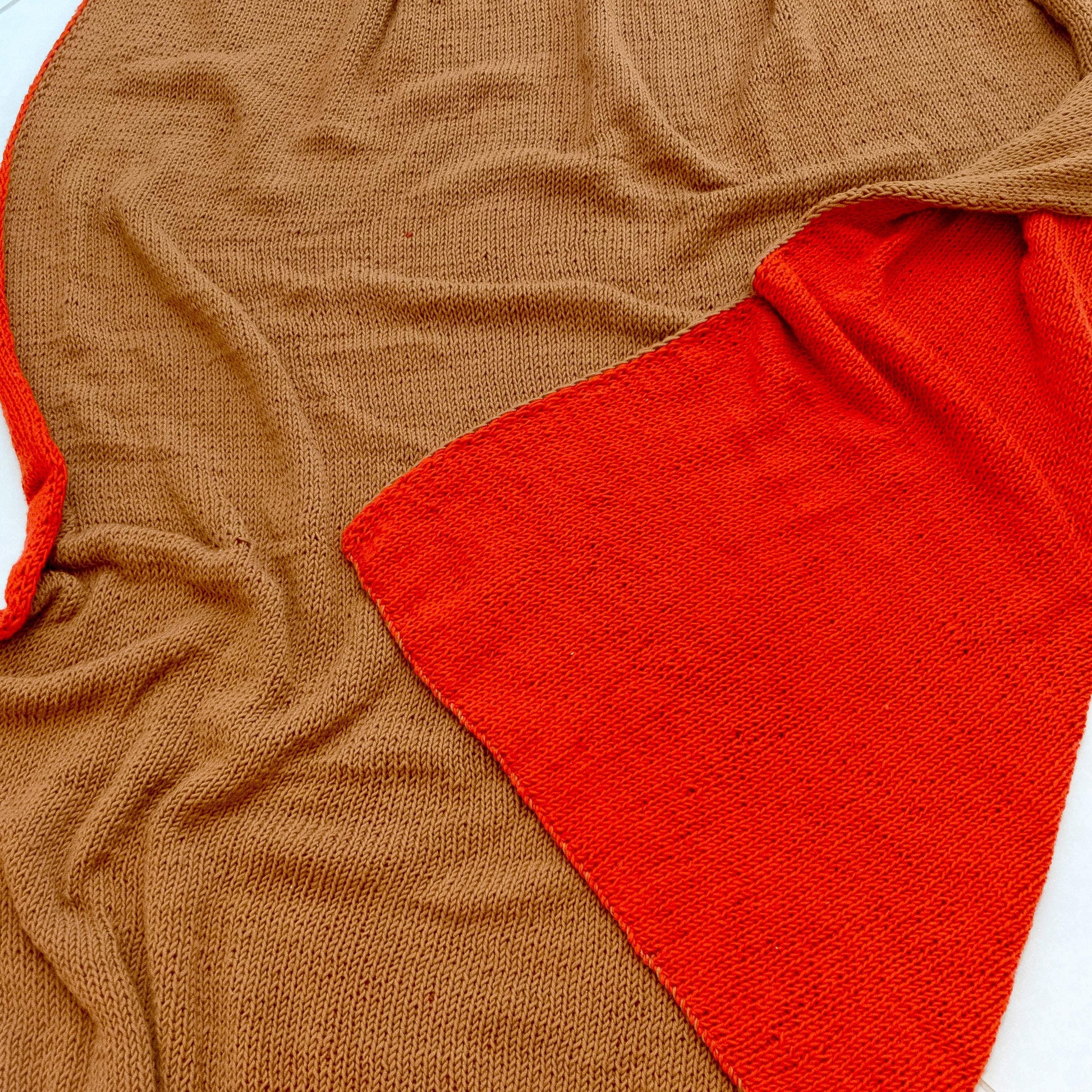 Hand Knitted Merino Wool Blanket: Reversible Bed Throws, Home and Living Decor