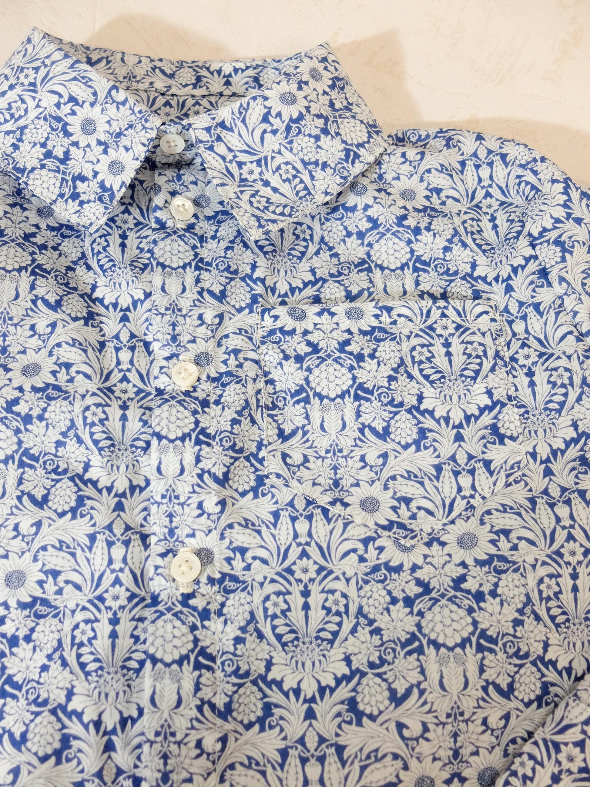 Men's Liberty Tana Lawn Shirt, Floral Print Cotton Button Up