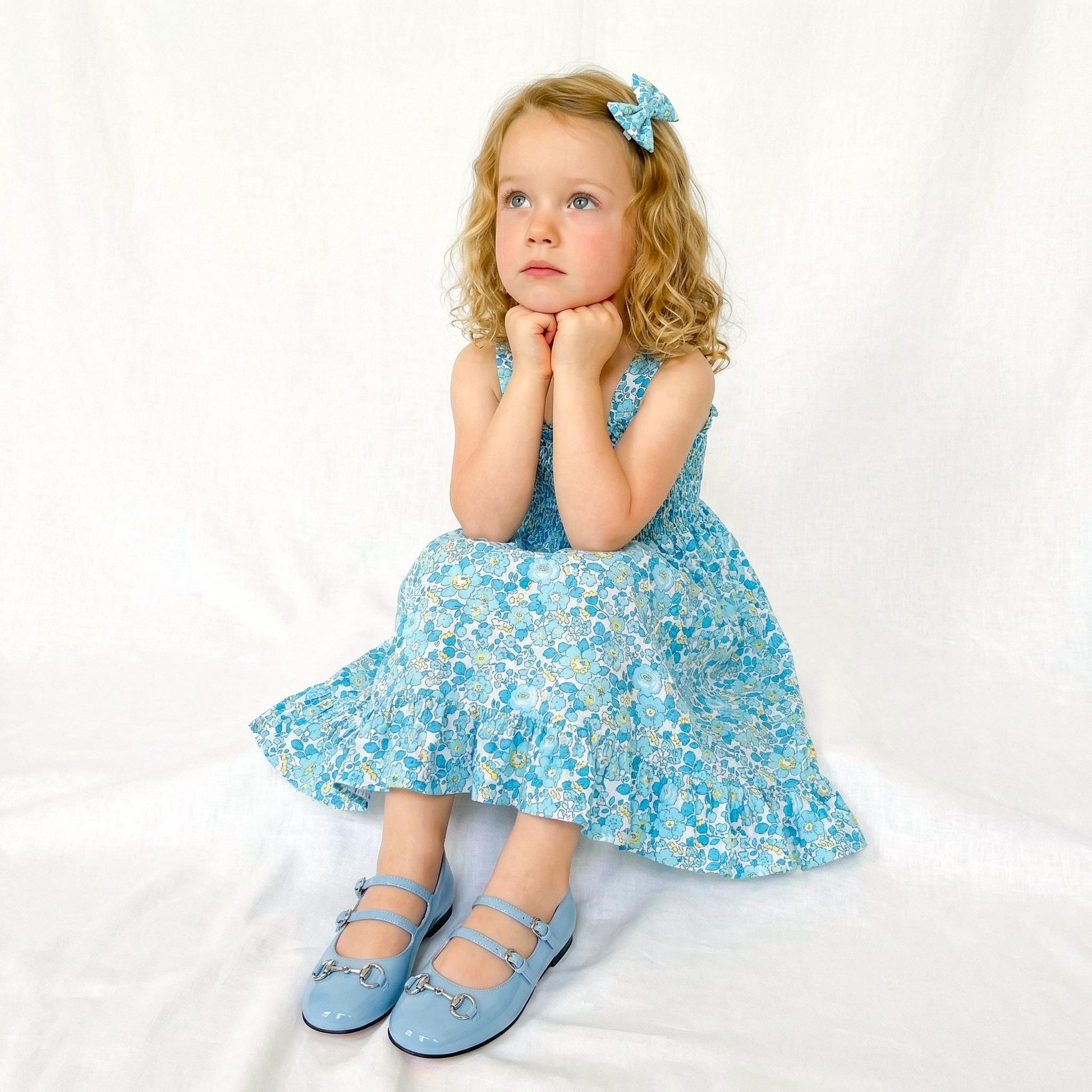 Bubble Long Sleeve Liberty Baby Romper