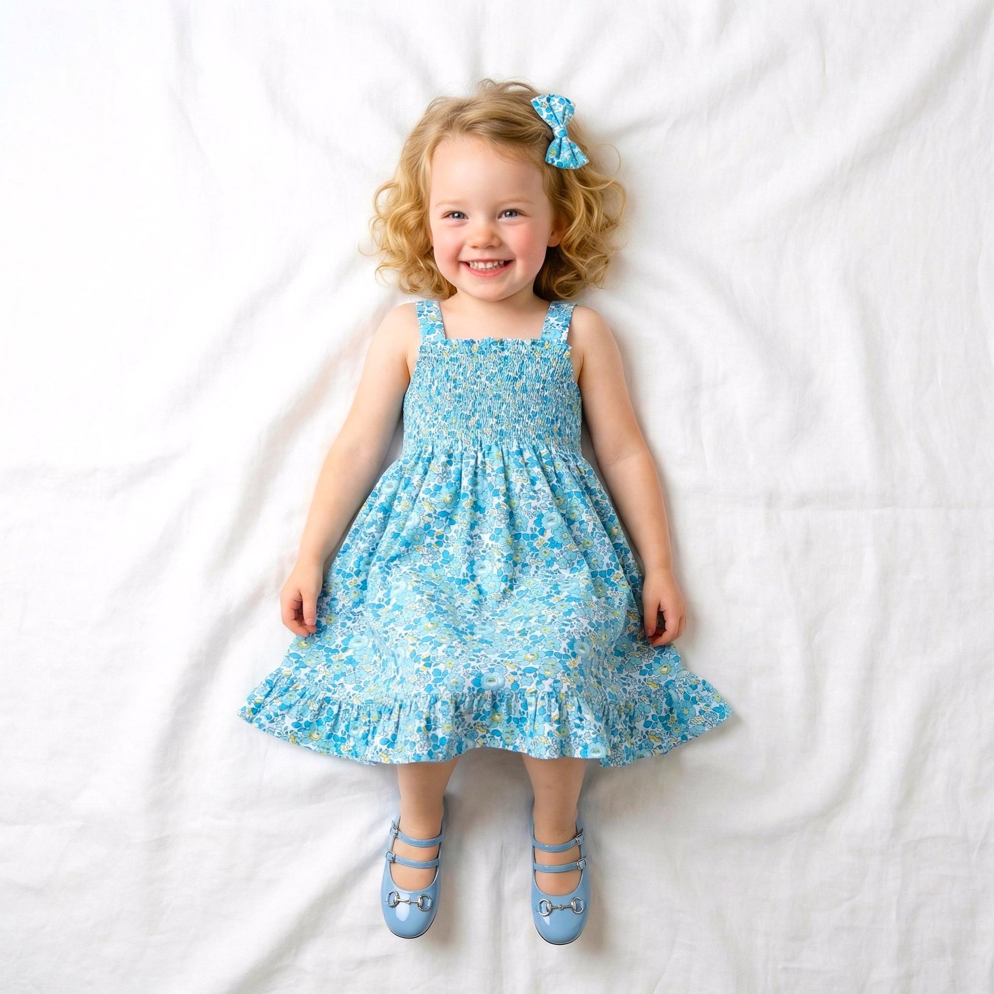 Bubble Long Sleeve Liberty Baby Romper