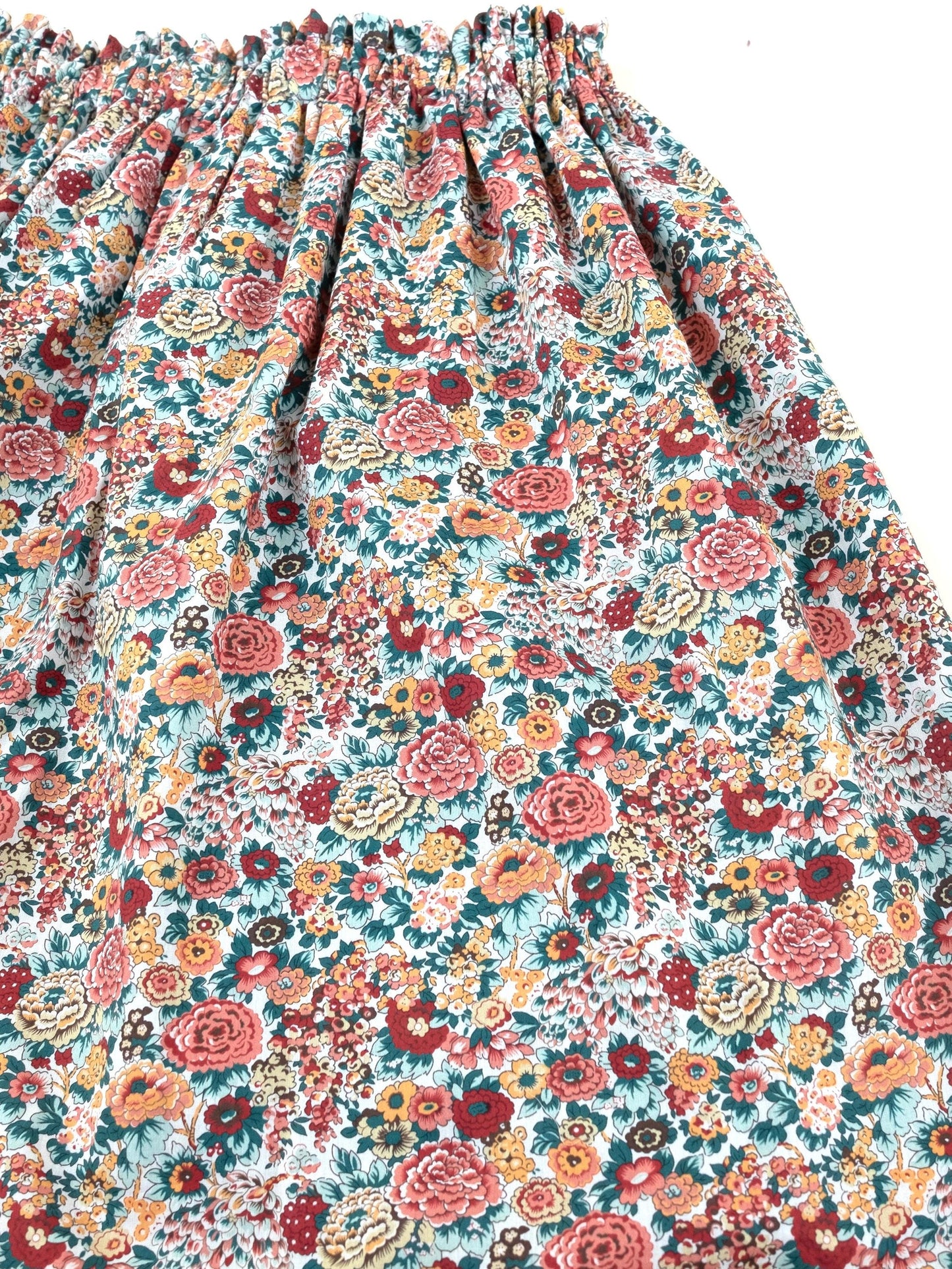 Liberty London Floral-Print Knee-length Skirt, Handmade Ditsy Botanical Children-wear, Personalised Cotton Clothing, Lightweight Outfits