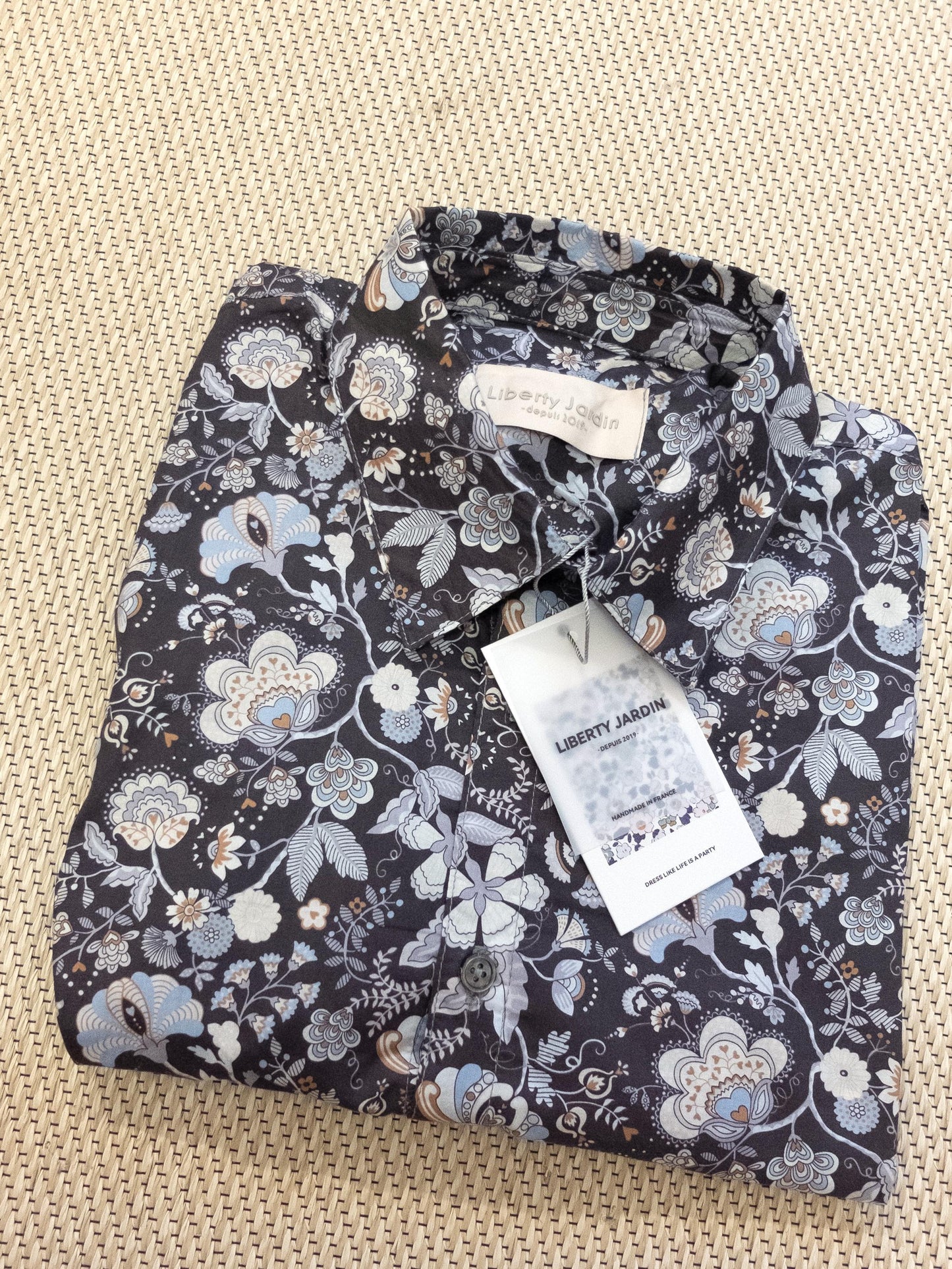 Liberty London Floral Print Cotton Shirt, Slim Fit Long Sleeve Top