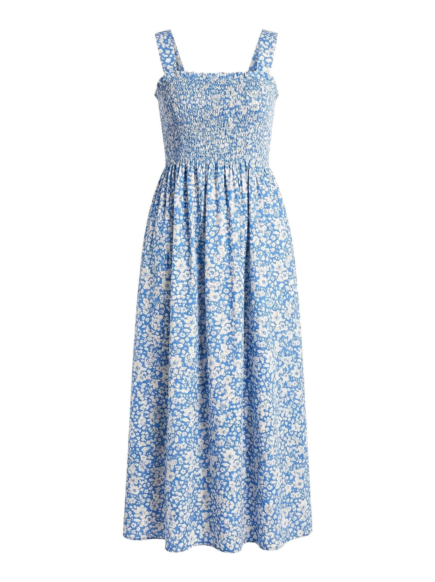 Liberty London Smock Shirred Sundress, Handmade Cotton Womenswear, Botanical Sustainable Clothing, Personalised Tailoring Outfits