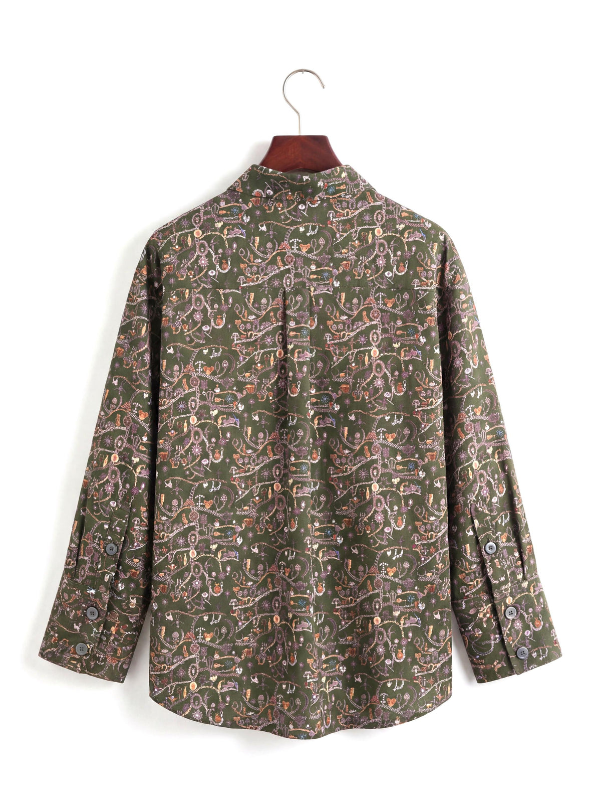 Liberty London Kimono Shirt, Bracelet Sleeves Button-up Chemise, Handmade Personalised Blouse, Botanical Sustainable Clothing