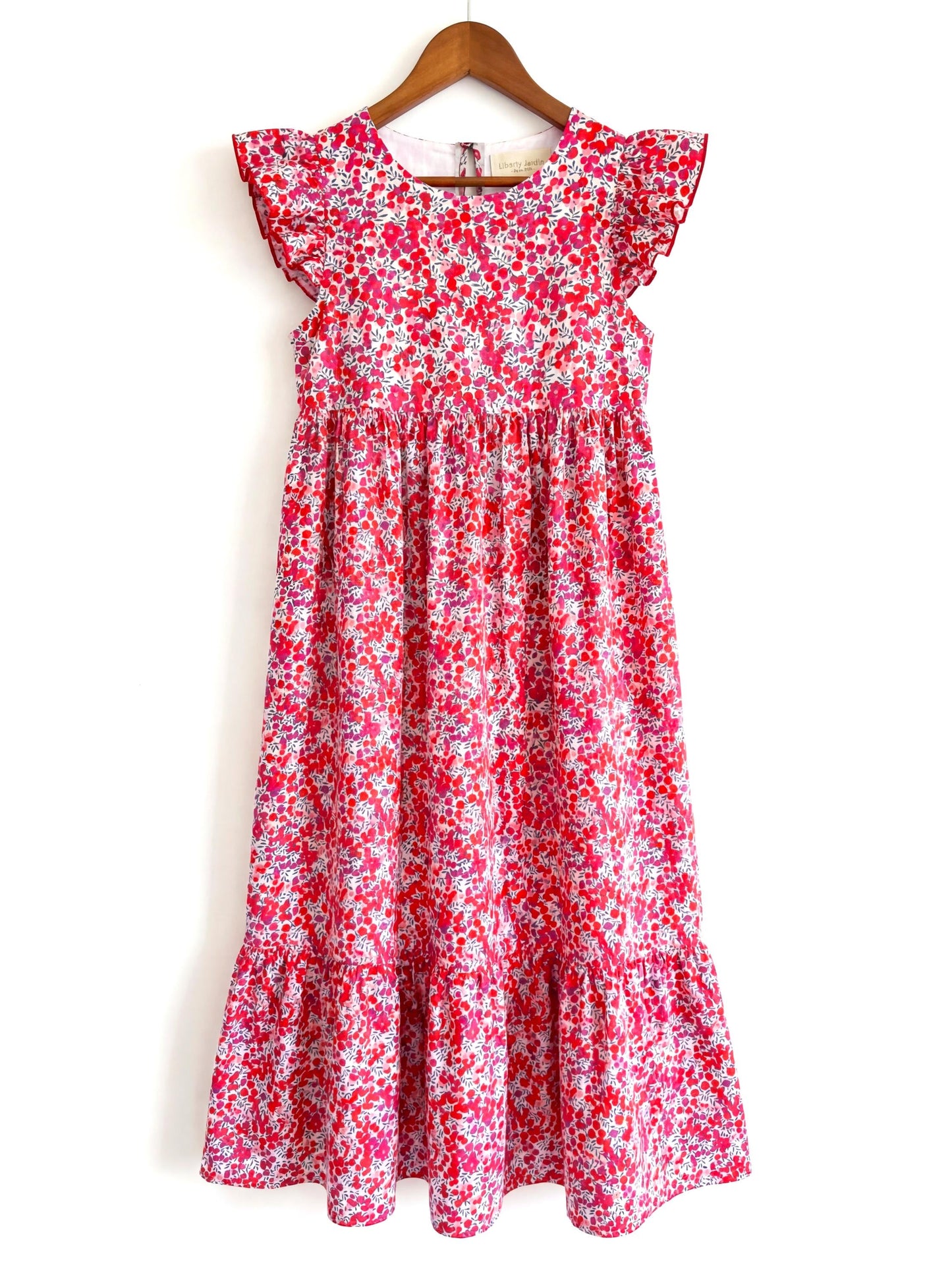 Liberty London Smock Sleeveless Sundress, Handmade Sustainable Womenswear, Personalised Cotton Botanical Clothing,