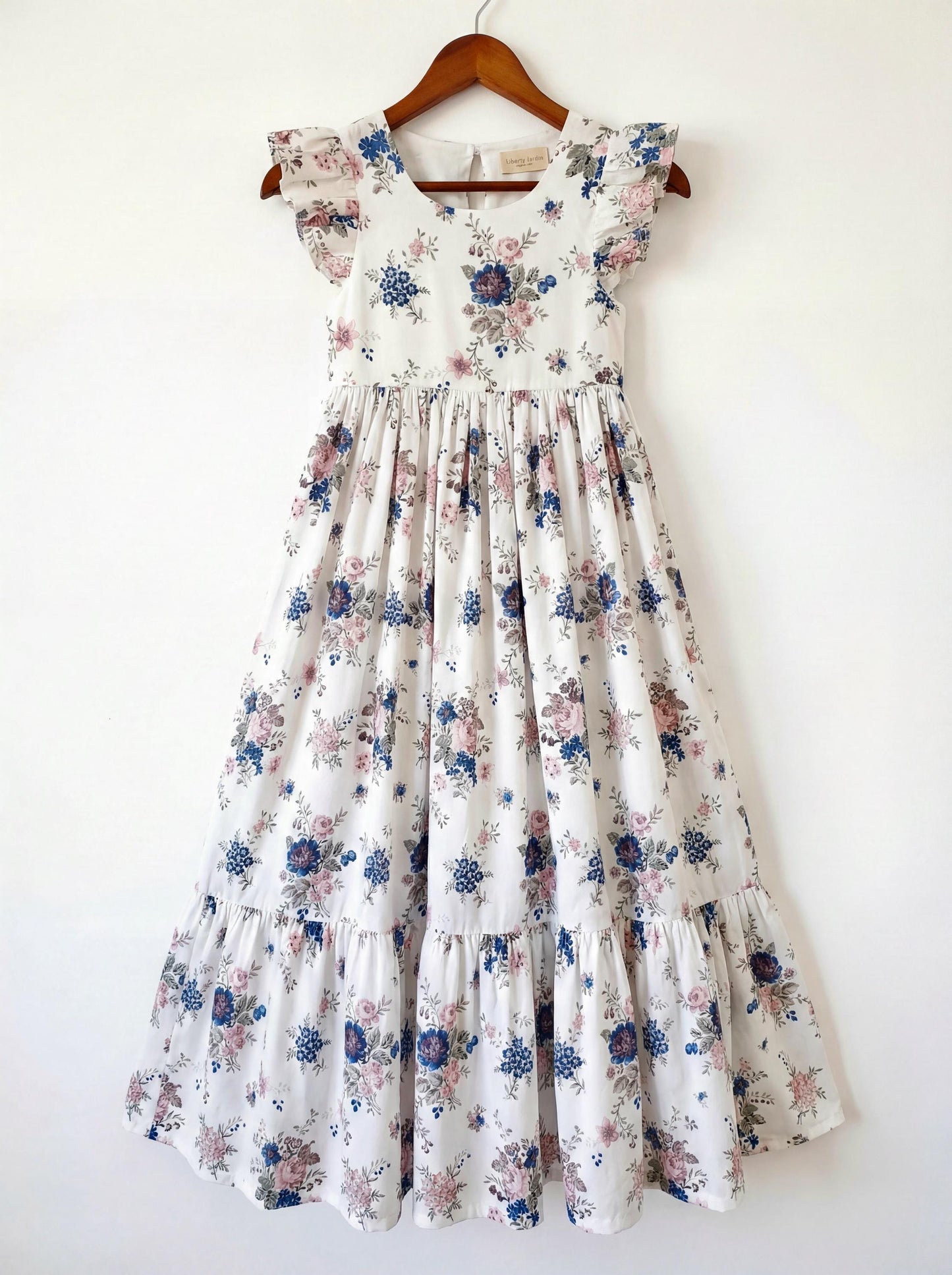 Liberty London Smock Sleeveless Sundress, Handmade Sustainable Womenswear, Personalised Cotton Botanical Clothing, Tailoring Dress