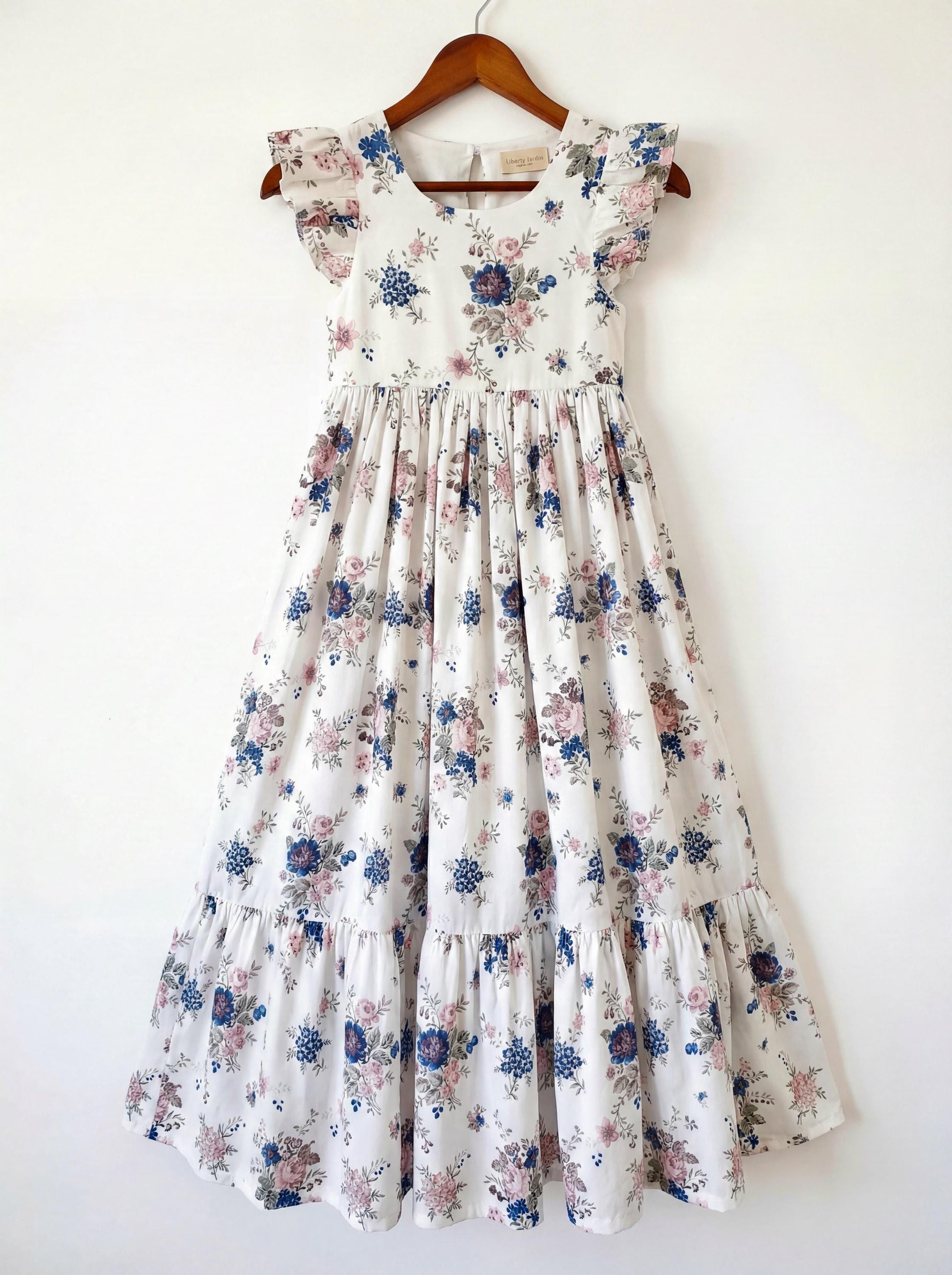 Liberty London Smock Sleeveless Sundress, Handmade Sustainable Womenswear, Personalised Cotton Botanical Clothing, Tailoring Dress