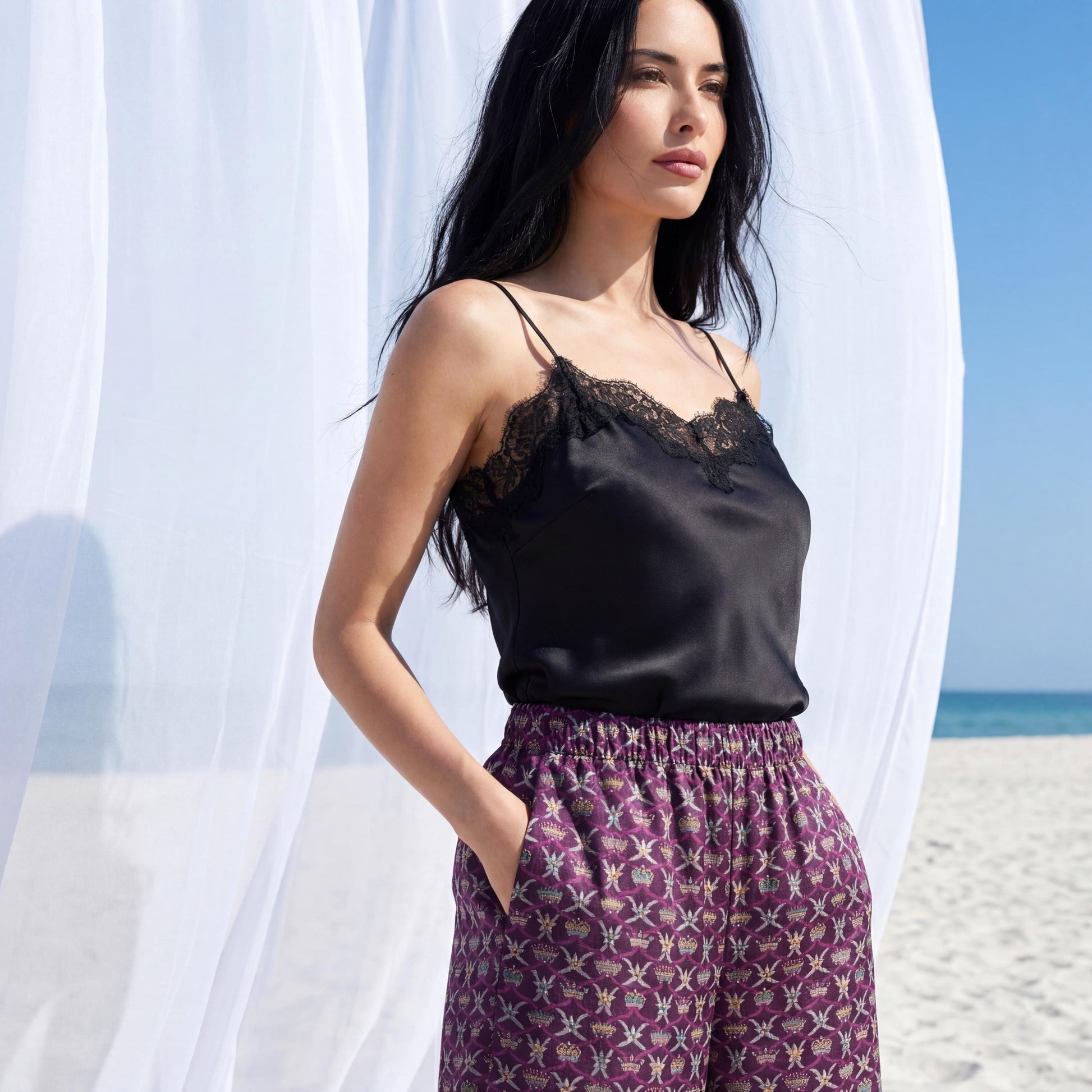 Liberty London Palazzo Trousers, Wide-legged Handmade Personalised Pants, Lightweight Cotton Loungewear Bottoms, Sustainable Clothing
