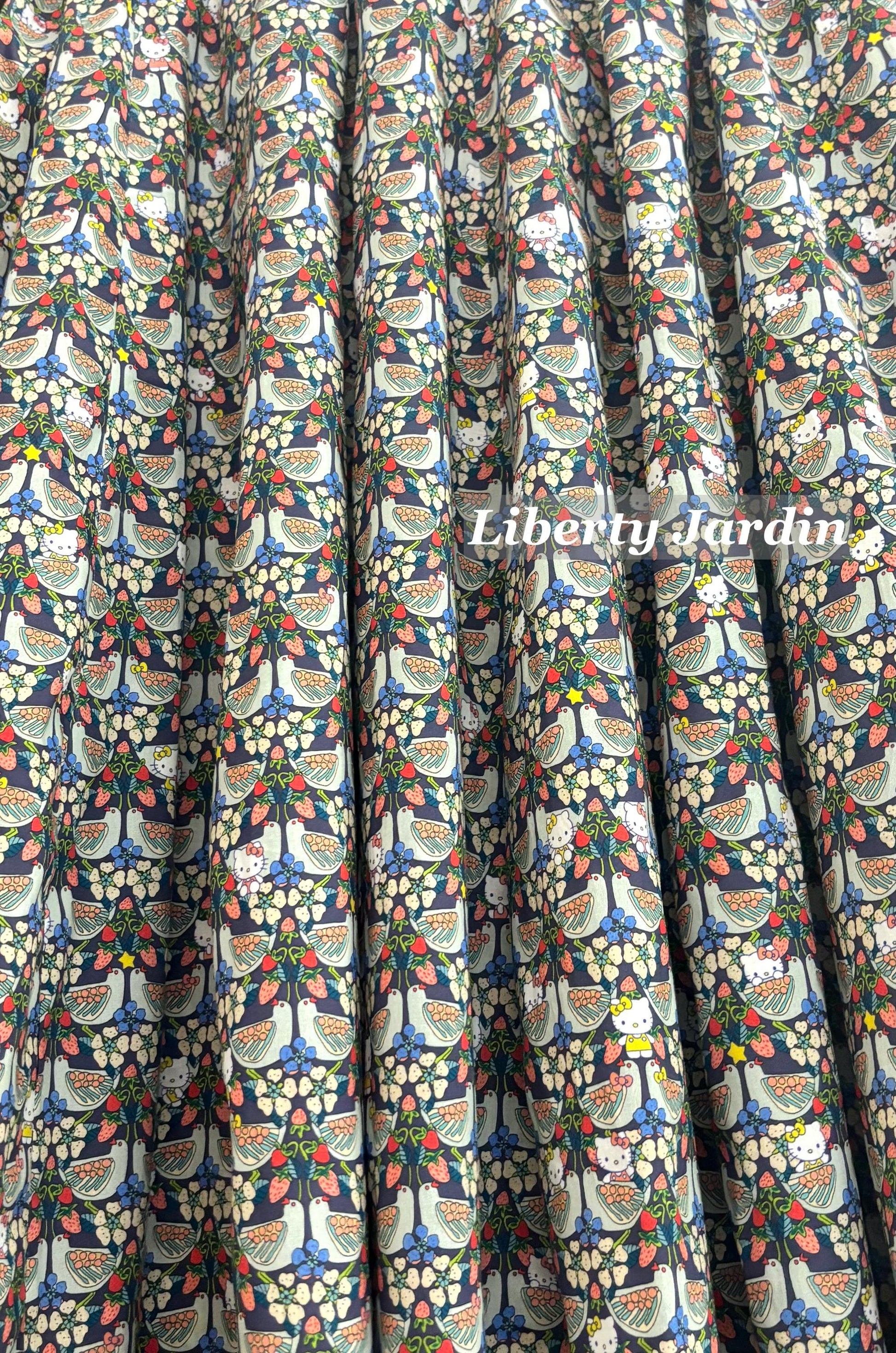 Liberty London Handmade Skirt, Luxury A-line Panel Skirt, Personalised Sustainable Clothing, Botanical Customised Womenswear
