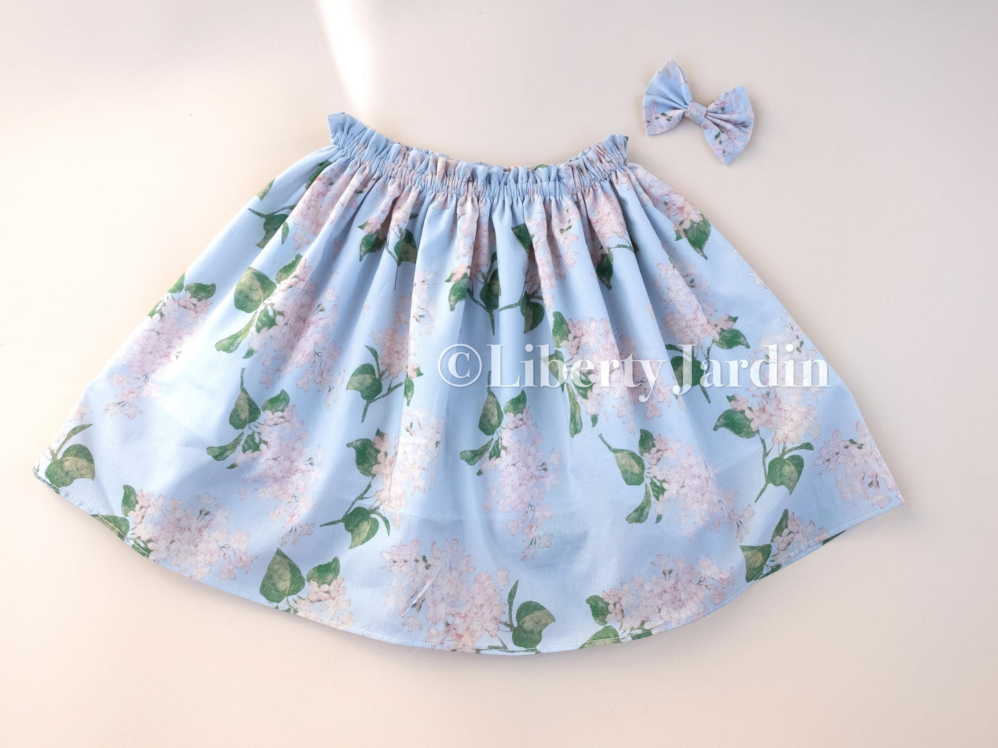 Liberty London Handmade Floral Print Skirt, Botanical Sustainable Children Clothing, Personalised Customised Outfit, Cotton Tana Lawn Skirt