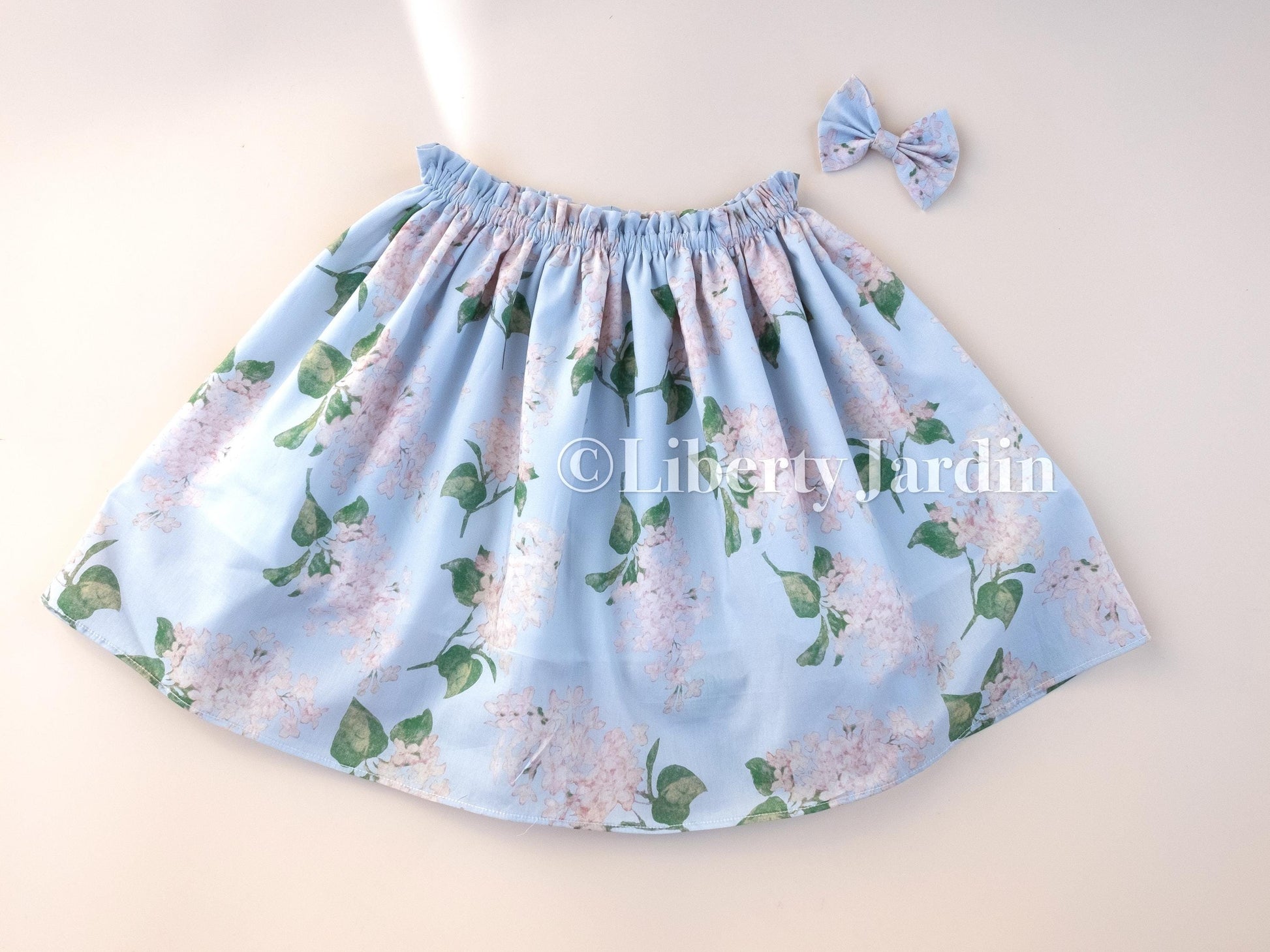 Liberty London Handmade Floral Print Skirt, Botanical Sustainable Children Clothing, Personalised Customised Outfit, Cotton Tana Lawn Skirt
