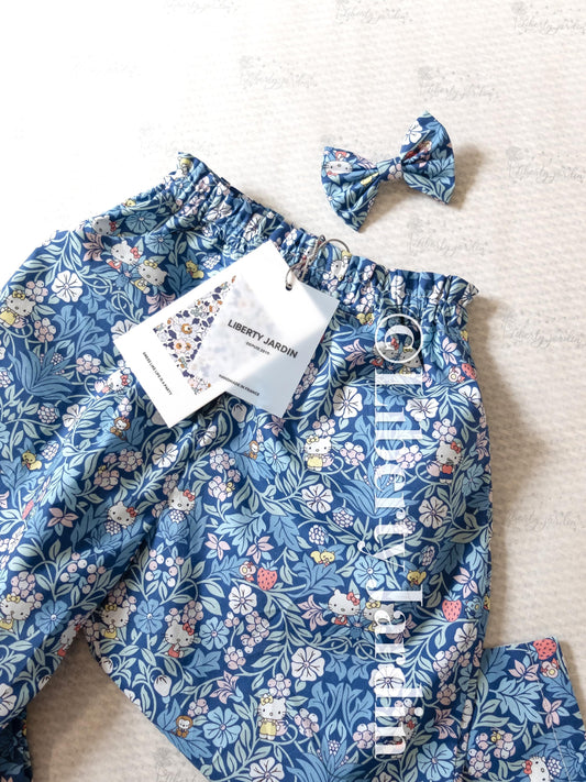 Liberty London Tapper Pants, Handmade Ethical Clothing, Customised Cotton Trousers, Sustainable Tailoring Outfit, Personalised Clothing