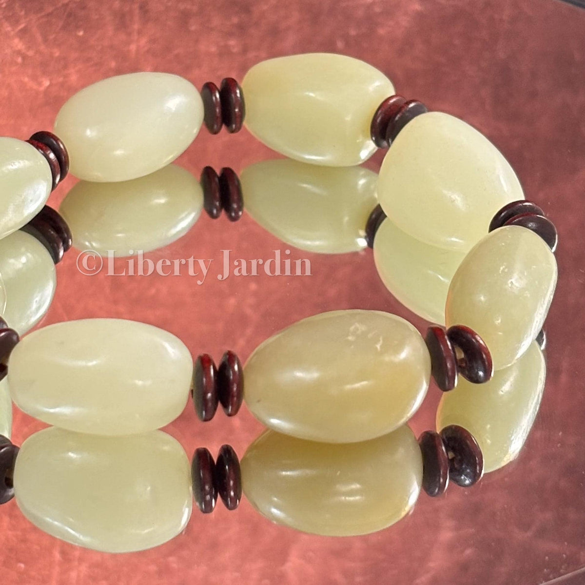 Seed Jade Natural Nephrite, Untreated Men Women Gemstone Jewellery, Beaded Bracelet, Sustainable Handmade Accessories