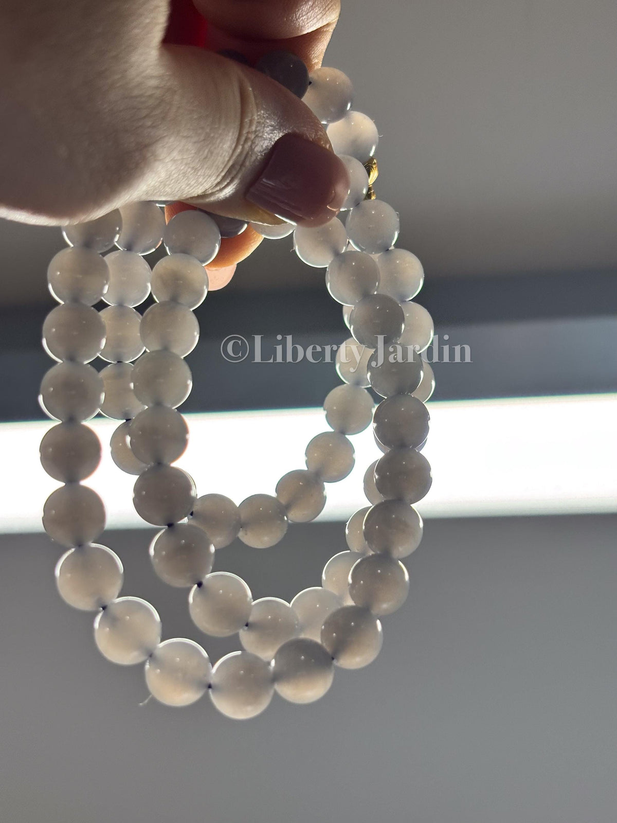 Luxury Natural Nephrite Jade Necklace, Anniversary Special Occasion, Gemstone Jewellery, Icy Stone Handmade Accessories