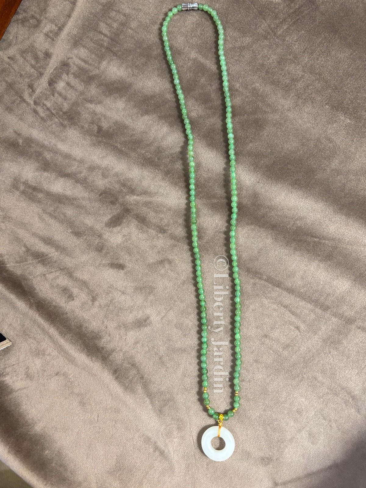 White Mutton Fat Jade Pendant, Natural Nephrite Jade Necklace, Beaded Bracelet, Icy Green Charm