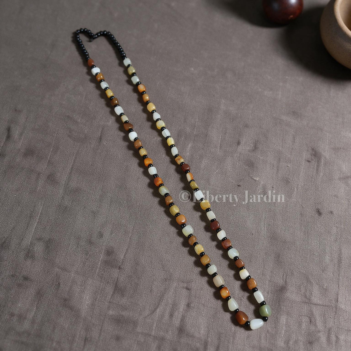 Natural Nephrite Jade Necklace, Colour-blocked Beaded Bracelet, Gemstone Jewellery, Multicolour Handmade Accessories, Non-treated Certified