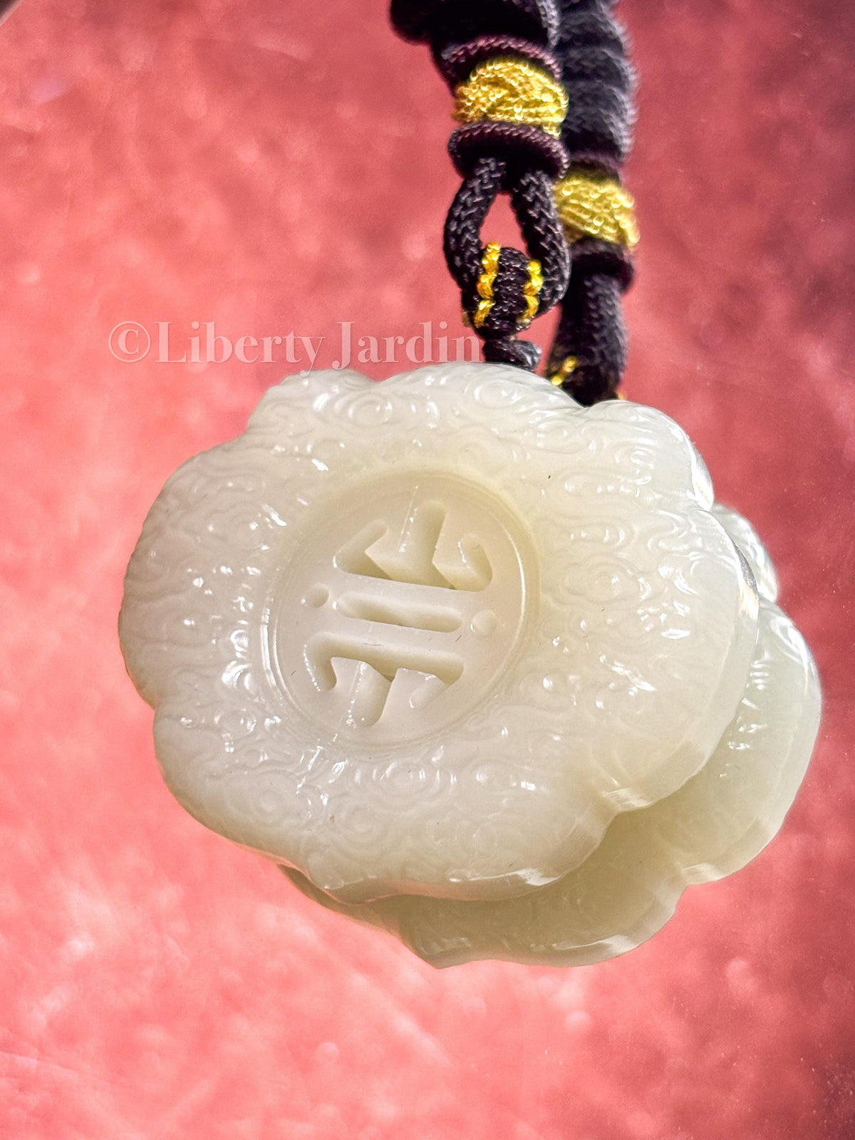 Large Natural Nephrite Pendant Necklace, Lucky Charm Prosperity, Handmade Sustainable Jewellery, Untreated Certified Stone