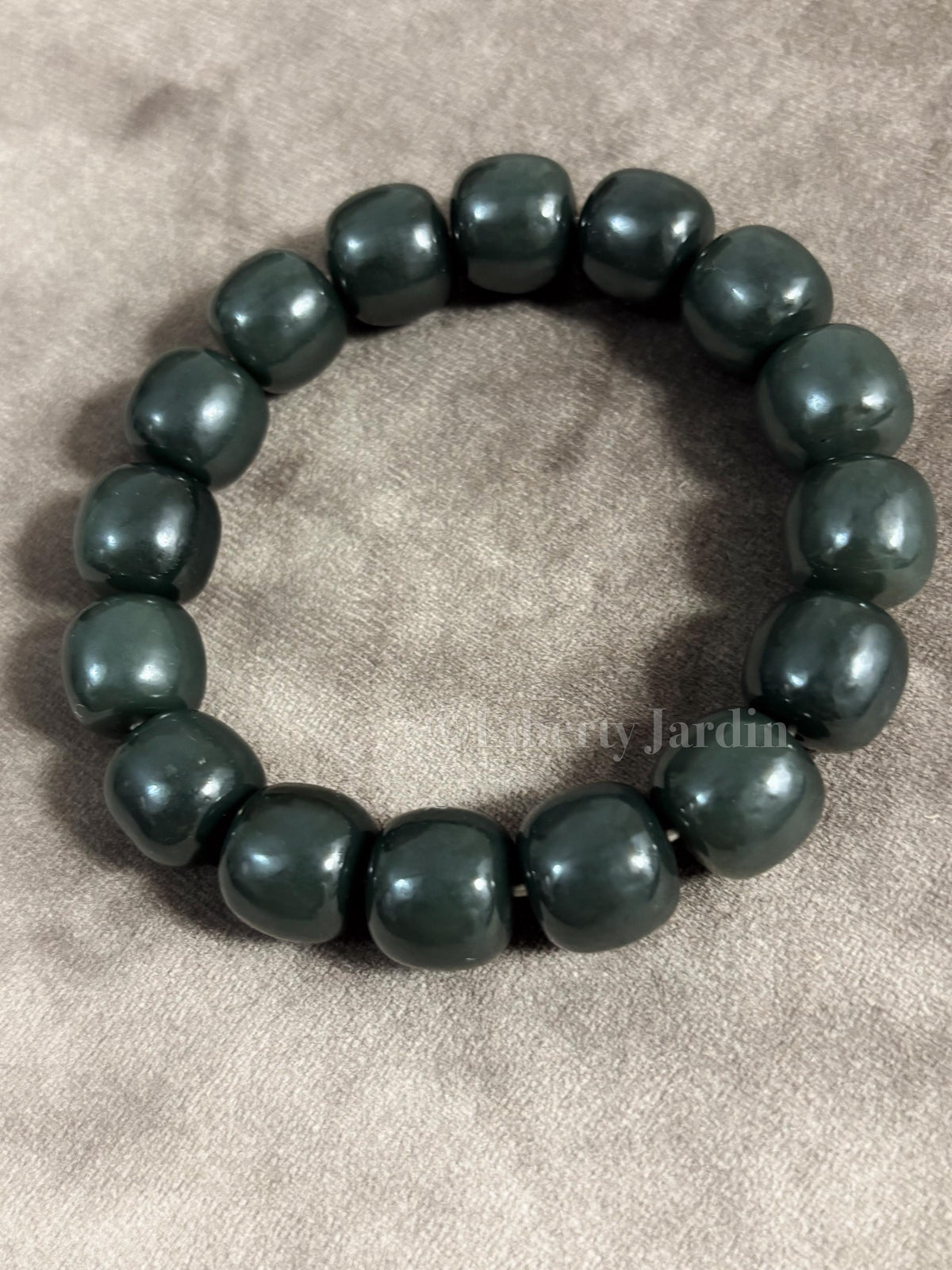 Seed Jade Nephrite Men Women Bracelet, Untreated Gemstone Jewellery, Beaded Bracelet, Sustainable Handmade Accessories