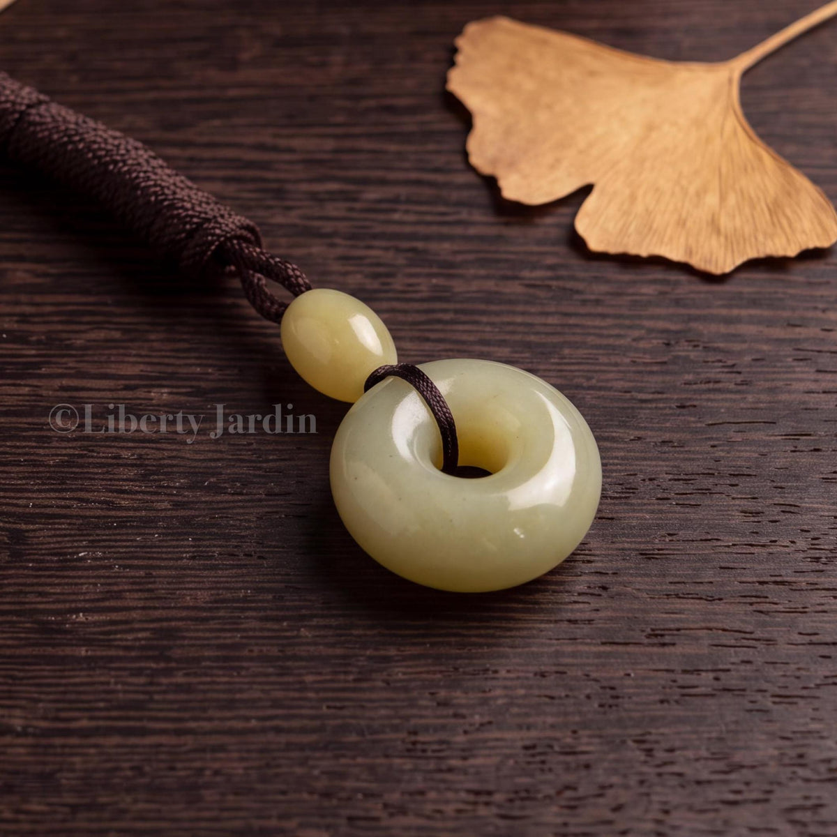 Natural Nephrite Pendant Necklace, Lucky Prosperity Precious, Handmade Sustainable Accessories, Untreated Certified Gemstone Jewellery