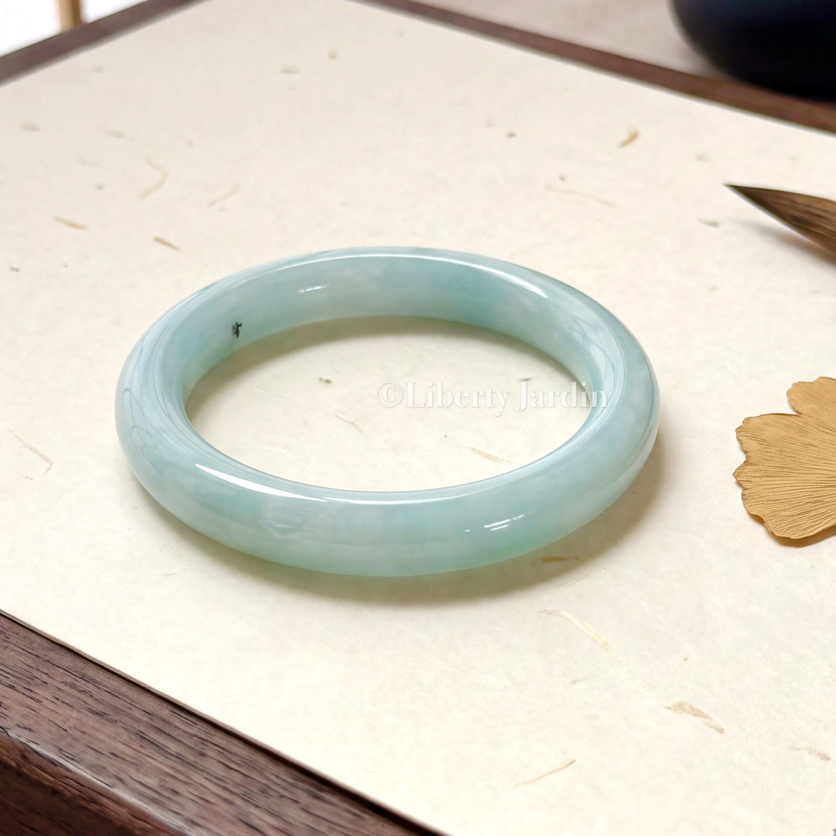 Jadeite 55mm Bangle, Natural Non-treated Gemstone, A-type Myanmar Jade Bracelet, Sustainable Heirloom Gemstone Jewellery