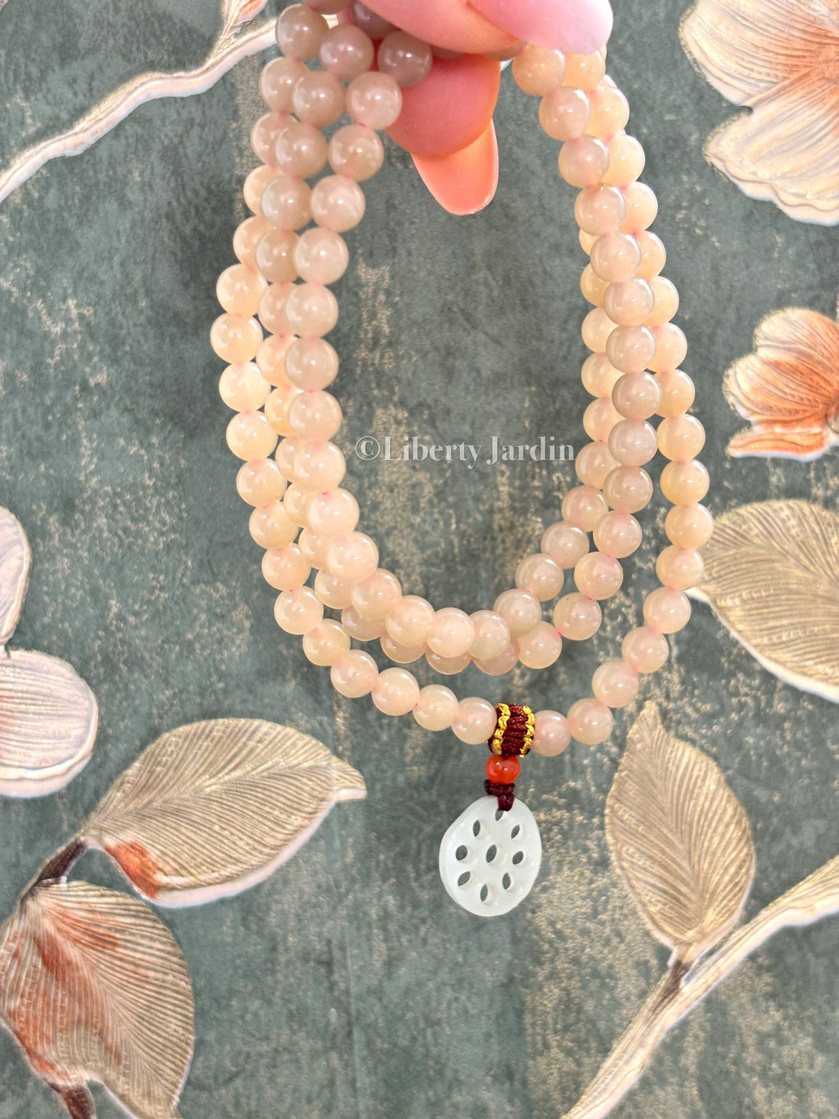Pastel Beige Natural Nephrite Bracelet, Beaded Necklace Accessories, Sustainable Accessories, Precious Gemstone, Handmade Jewellery