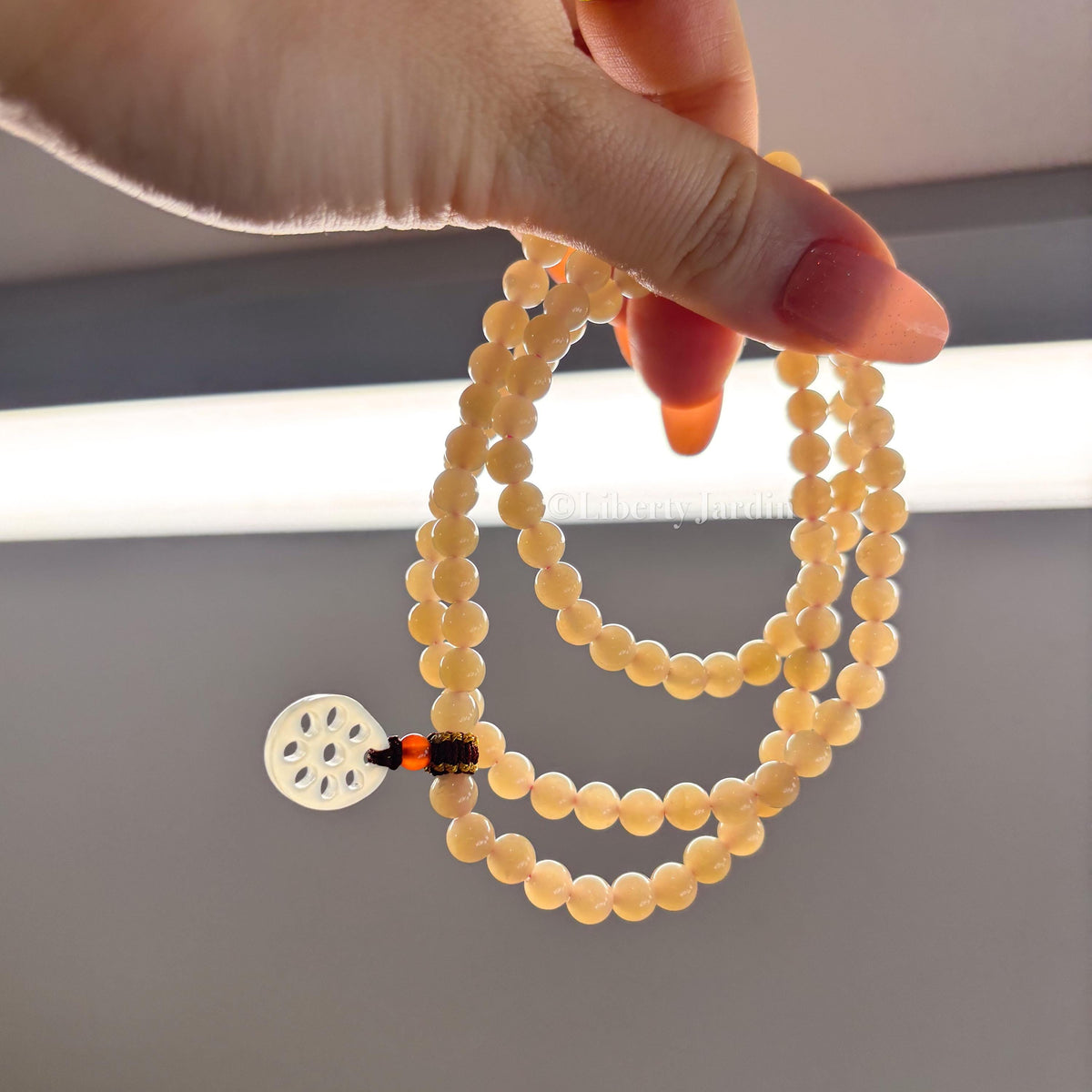 Pastel Beige Natural Nephrite Bracelet, Beaded Necklace Accessories, Sustainable Accessories, Precious Gemstone, Handmade Jewellery
