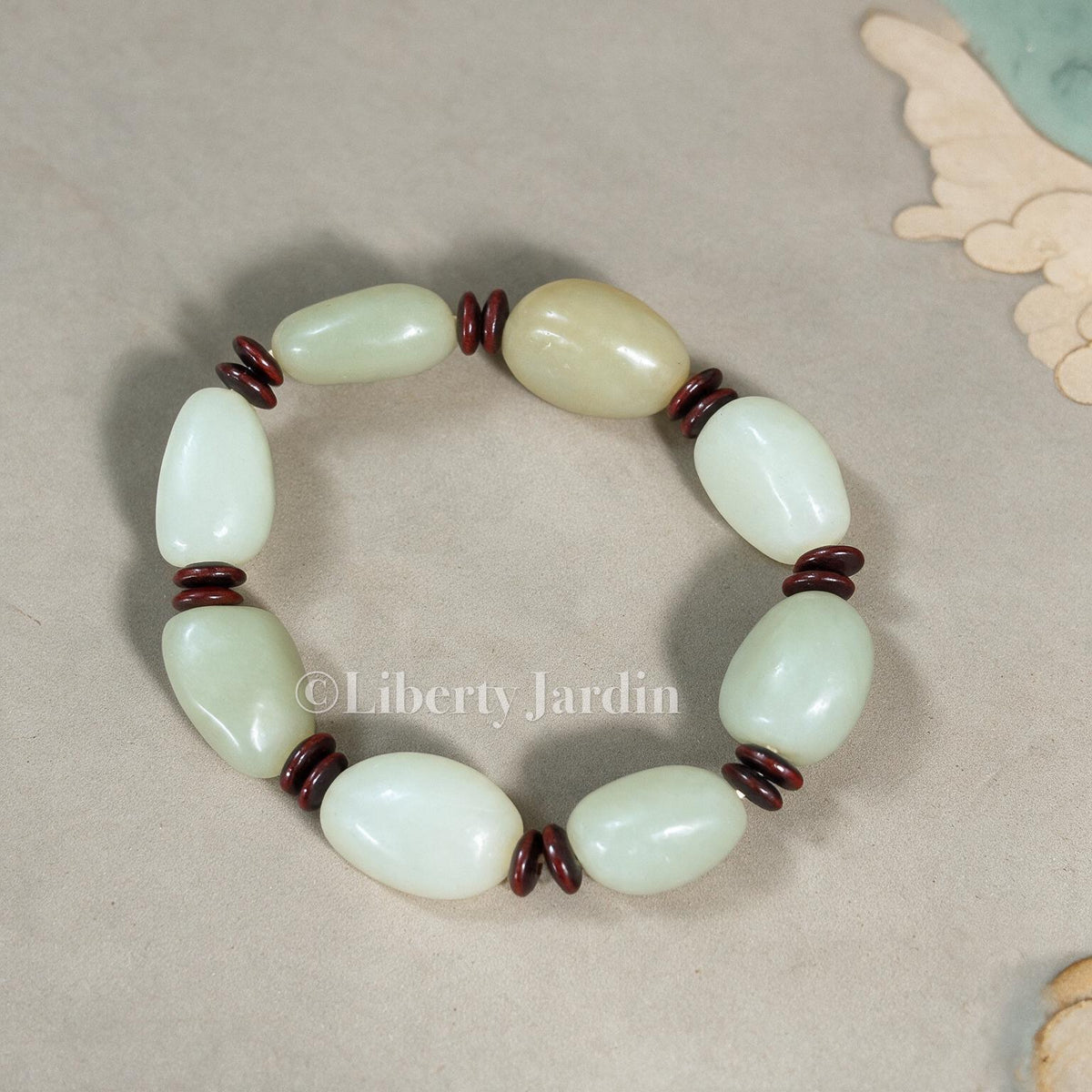 Seed Jade Natural Nephrite, Untreated Men Women Gemstone Jewellery, Beaded Bracelet, Sustainable Handmade Accessories