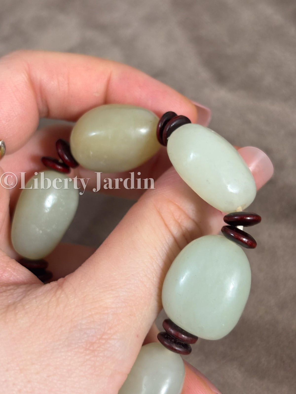 Seed Jade Natural Nephrite, Untreated Men Women Gemstone Jewellery, Beaded Bracelet, Sustainable Handmade Accessories