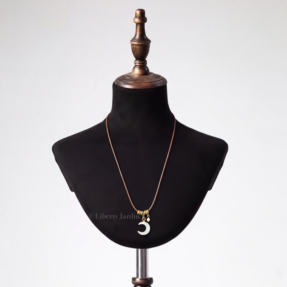 Natural Nephrite Jade Pendant, Half-moon Necklace, Handmade Accessories, Women Unique Stone Pieces, Icy High Quality