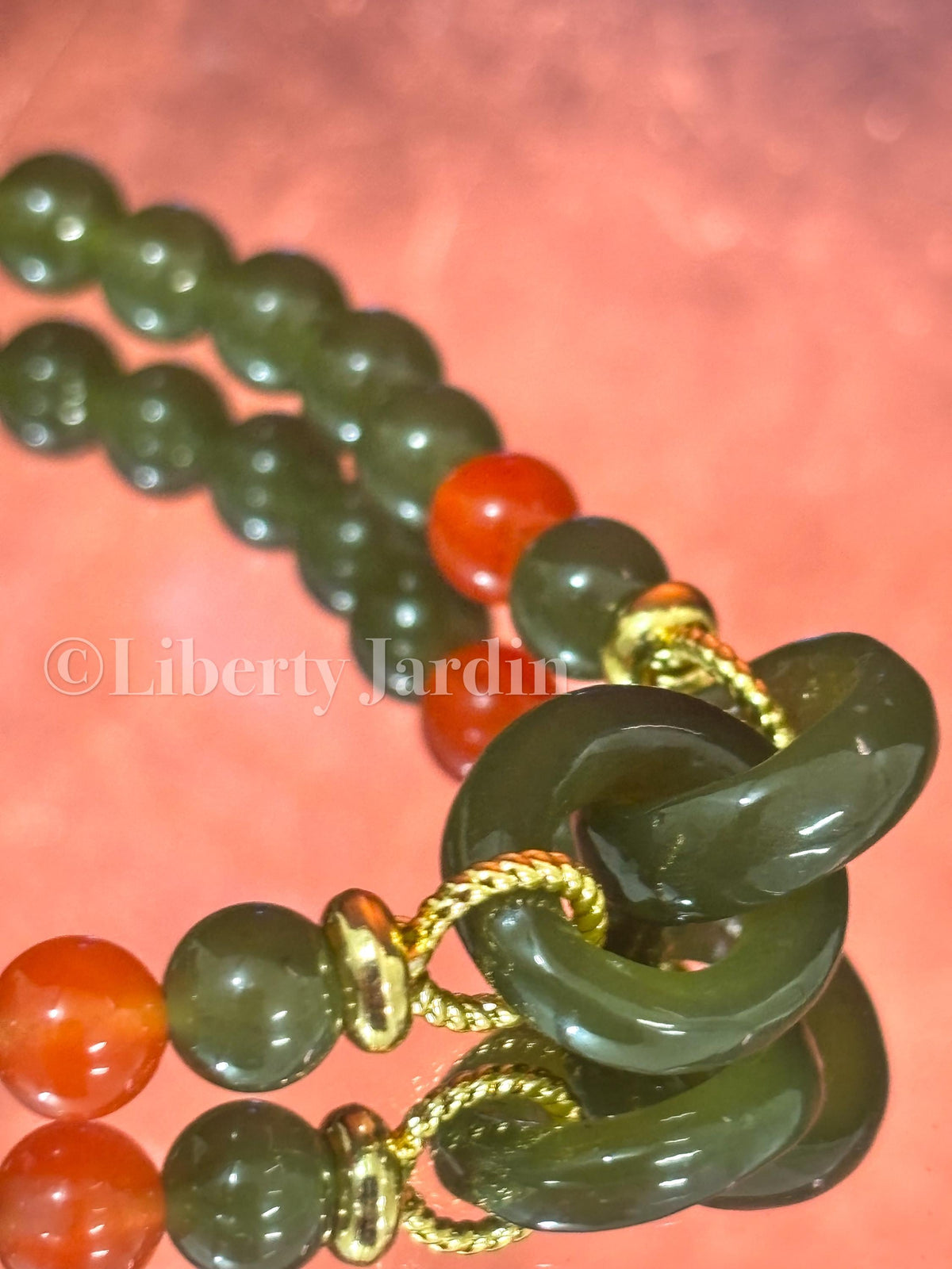 Icy Green Natural Nephrite Bracelet, Beaded Stone Accessories, Ritual Healing Bohemian Style, Handmade Accessories