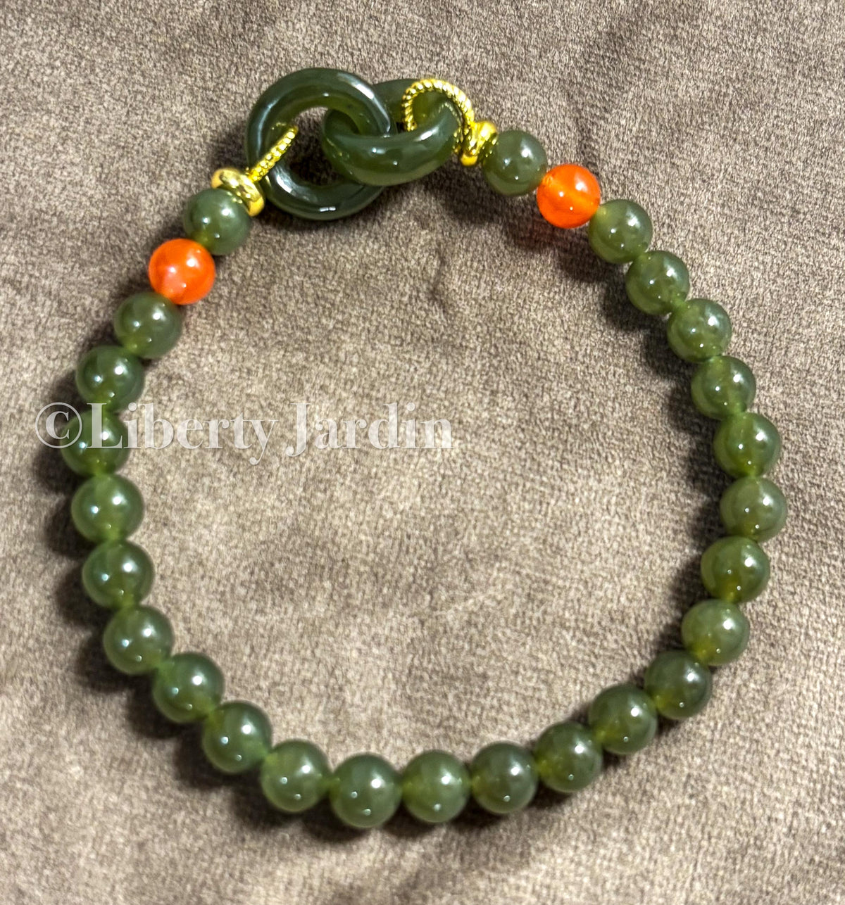 Icy Green Natural Nephrite Bracelet, Beaded Stone Accessories, Ritual Healing Bohemian Style, Handmade Accessories