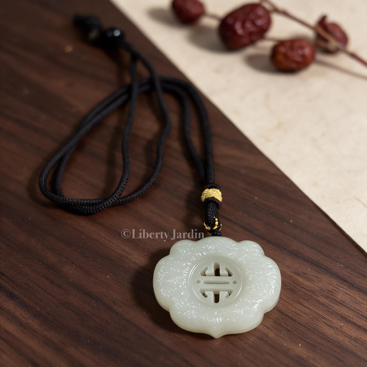 Large Natural Nephrite Pendant Necklace, Lucky Charm Prosperity, Handmade Sustainable Jewellery, Untreated Certified Stone