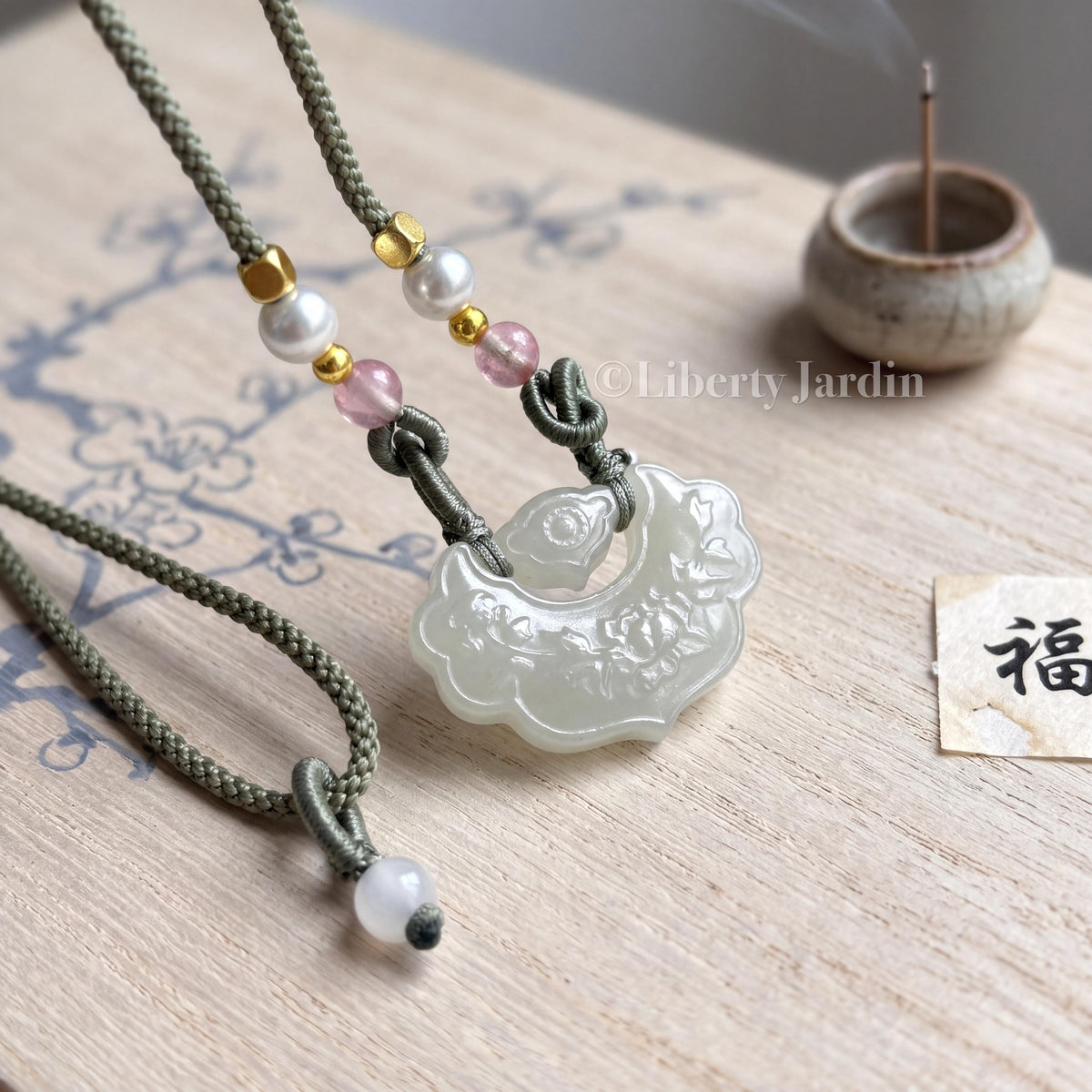 Certified Natural Nephrite Jade Pendant, Lucky Prosperity Necklace, Handmade Jewellery, Handcrafted Gemstone, Gift Ideas
