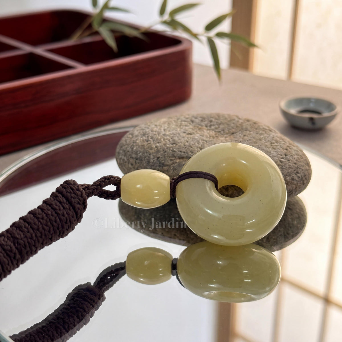 Natural Nephrite Pendant Necklace, Lucky Prosperity Precious, Handmade Sustainable Accessories, Untreated Certified Gemstone Jewellery