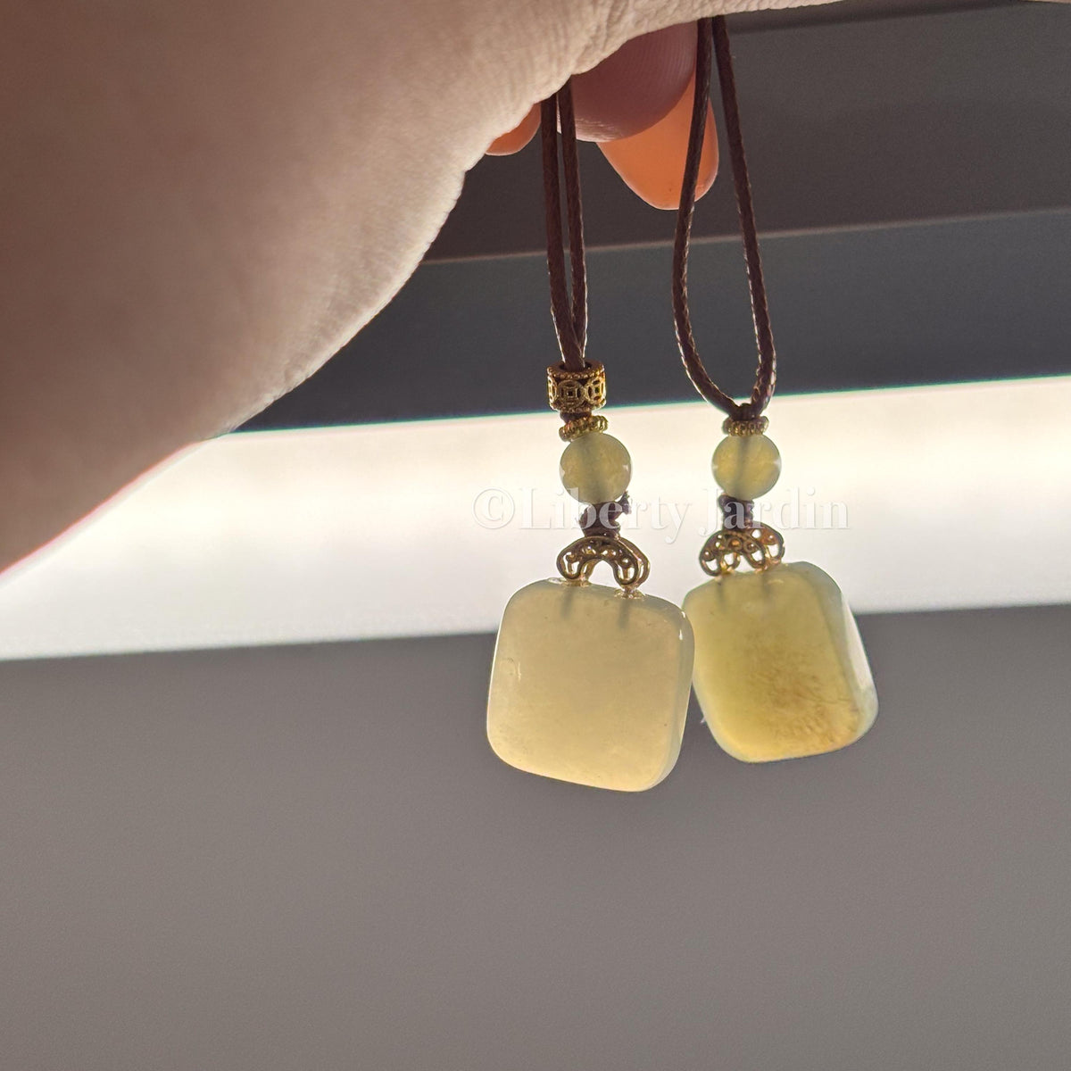 Natural Nephrite Jade Pendant, Gemstone Necklace, Handmade Accessories, Sustainable Handmade Jewellery, Non-treated Certified Stone