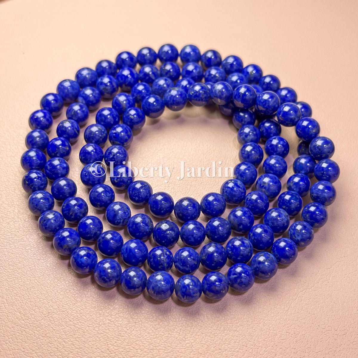 Pre-Order Natural AA+ Lapis Lazuli Beaded Necklace, Statement Deep Royal Blue, Handmade Sustainable Accessories