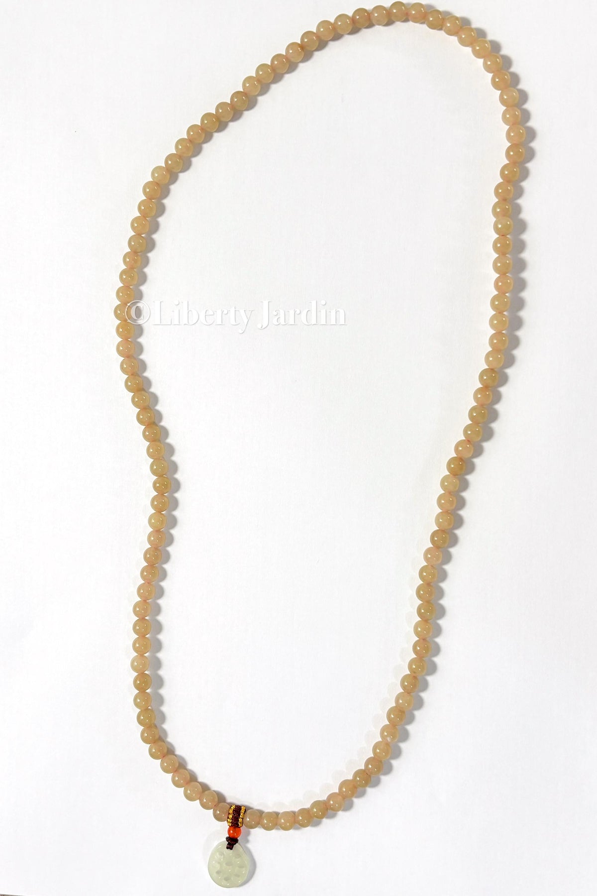 Pastel Beige Natural Nephrite Bracelet, Beaded Necklace Accessories, Sustainable Accessories, Precious Gemstone, Handmade Jewellery